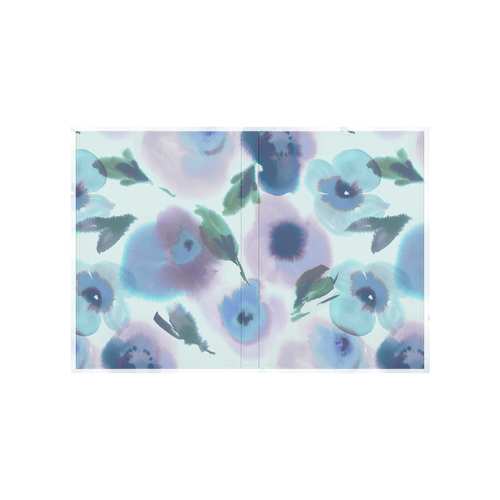 Tablet Case - Watercolor Flowers Blue