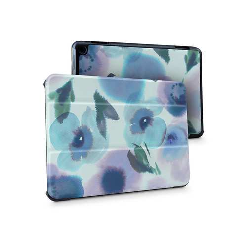 Tablet Case - Watercolor Flowers Blue