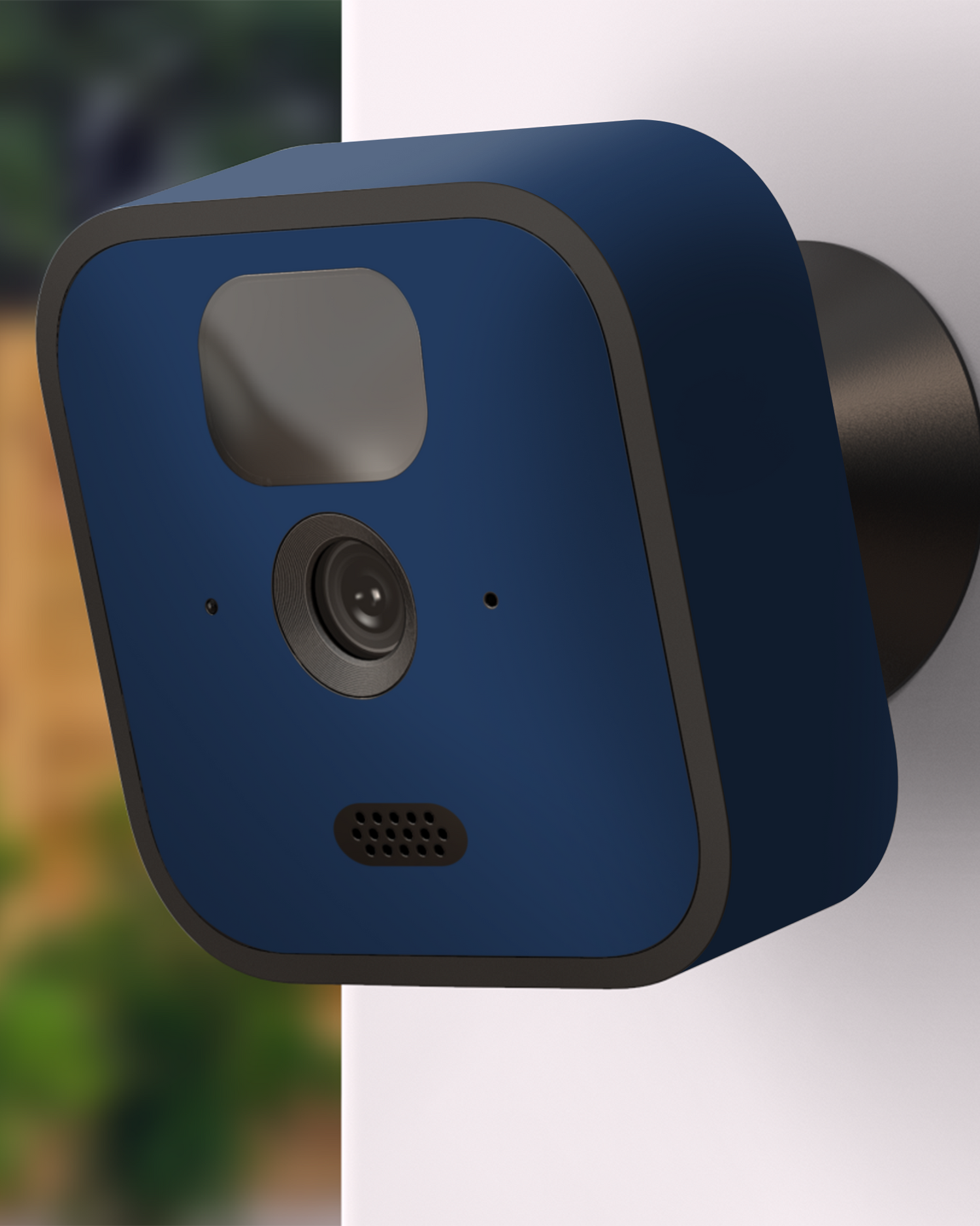 NAVY Kamera Aufkleber Blink Outdoor (2020) an Außenwand angebracht