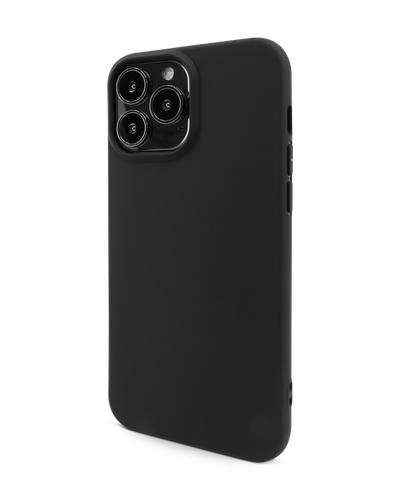 Schwarze Silikon Handyhülle für iPhone 13 Pro Max