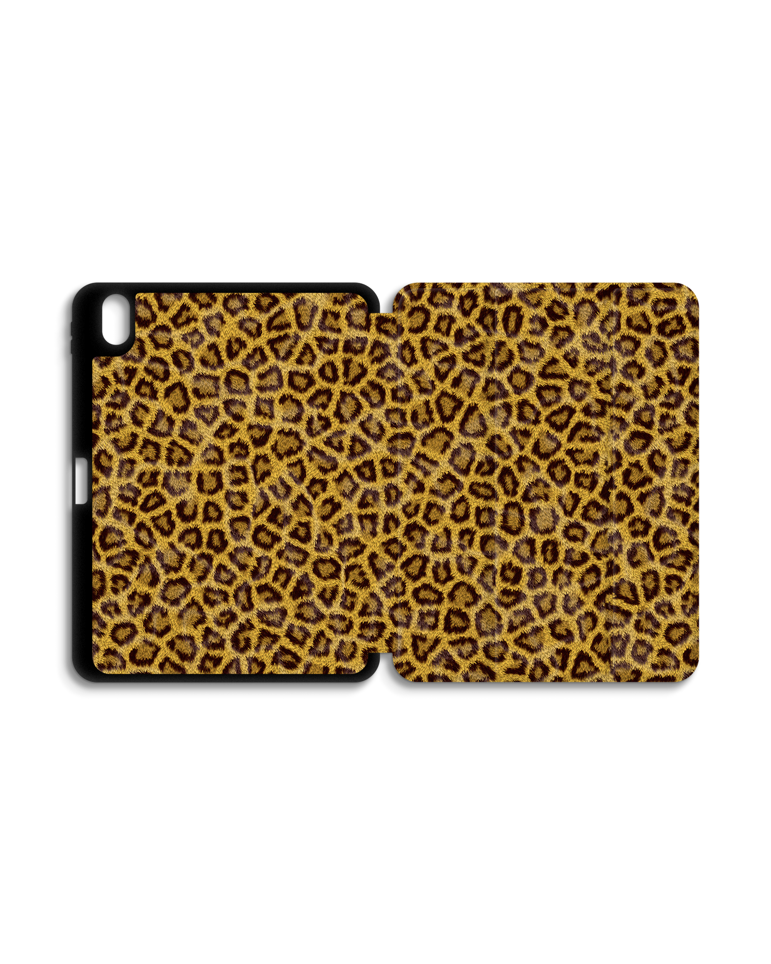 Leopard Skin iPad Hülle mit Stifthalter für Apple iPad (10. Generation): Geöffnet Außenansicht