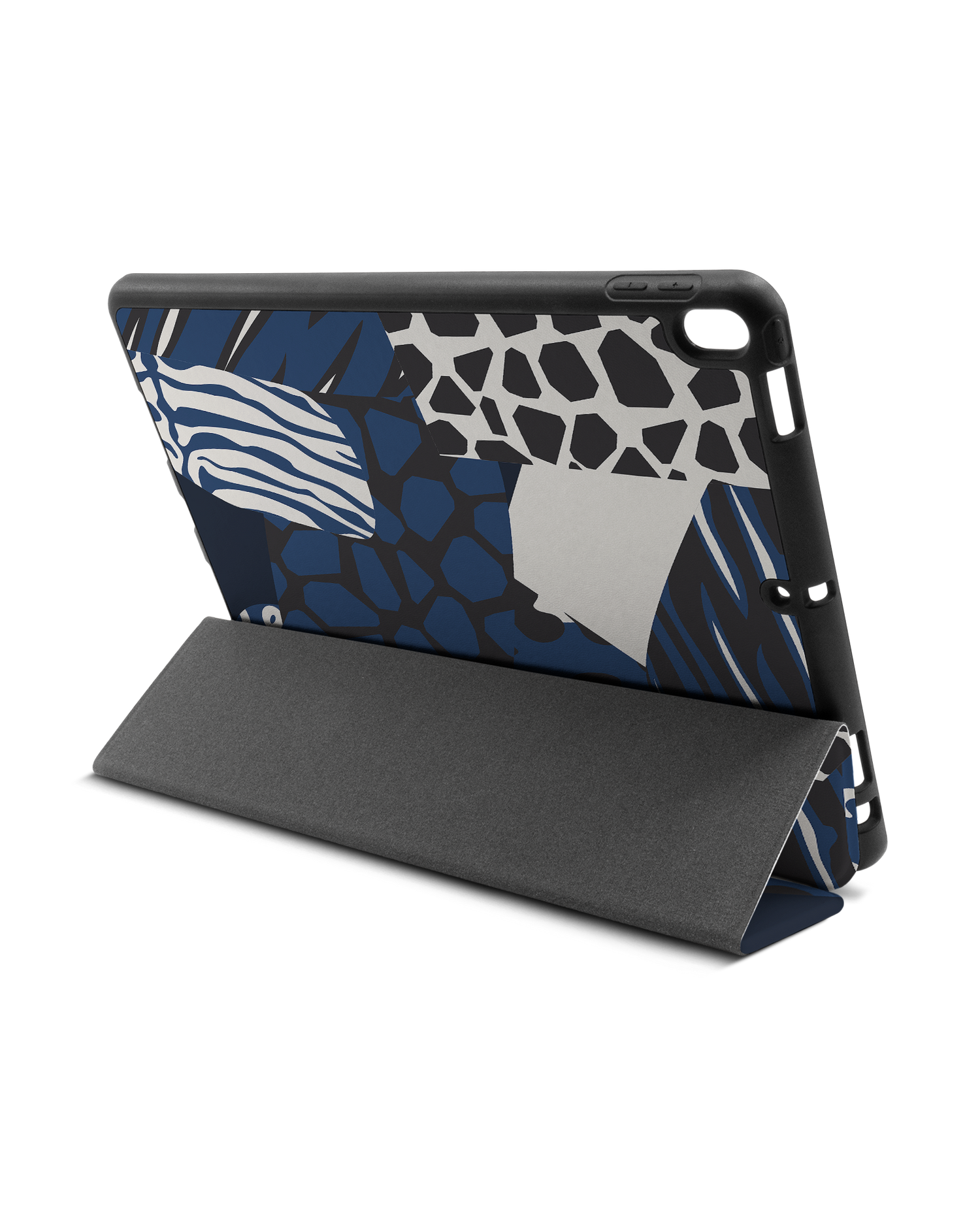 Animal Print Patchwork iPad Hülle mit Stifthalter Apple iPad Pro 10.5