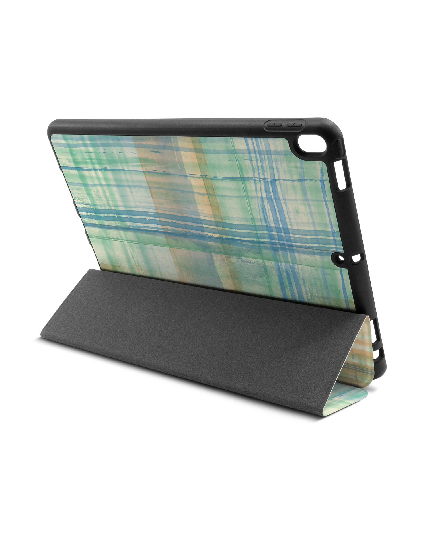 Washed Out Plaid iPad Hülle mit Stifthalter Apple iPad Pro 10.5