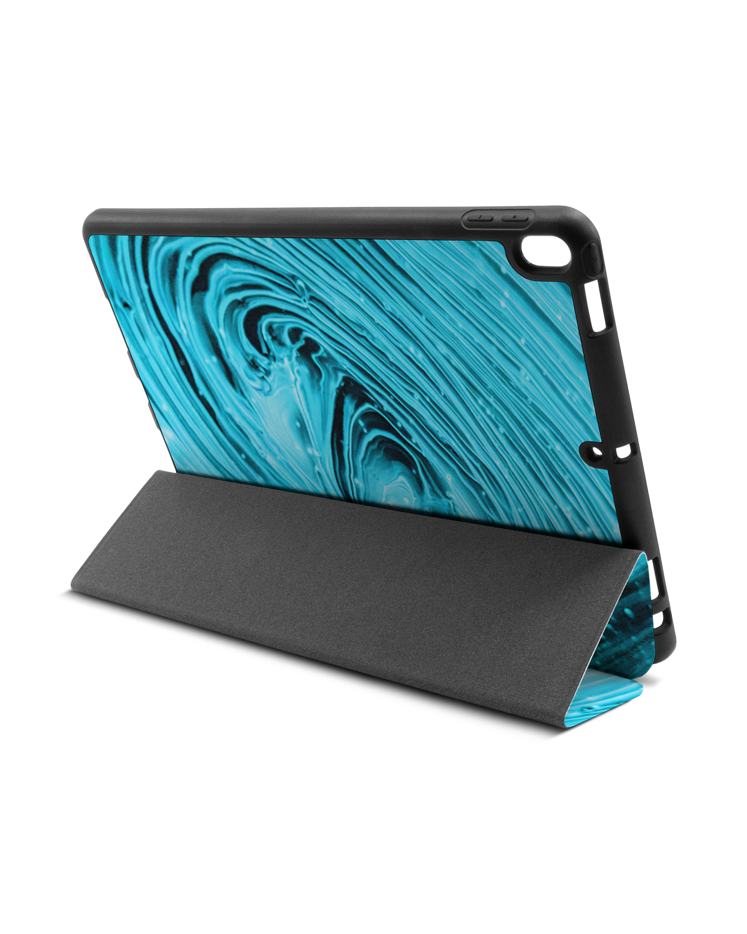 Turquoise Ripples iPad Hülle mit Stifthalter Apple iPad Pro 10.5