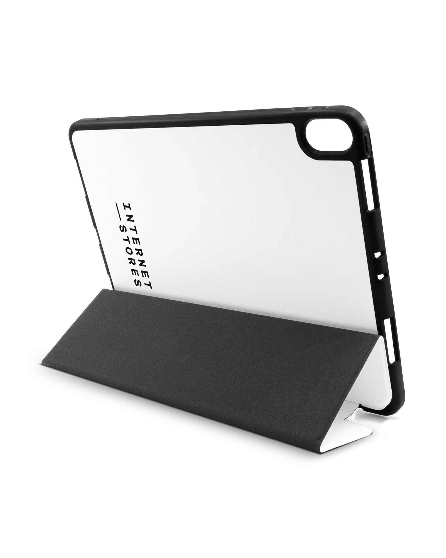 ISG White iPad Hülle mit Stifthalter Apple iPad Pro 11'' (2018): Aufgestellt im Querformat von hinten