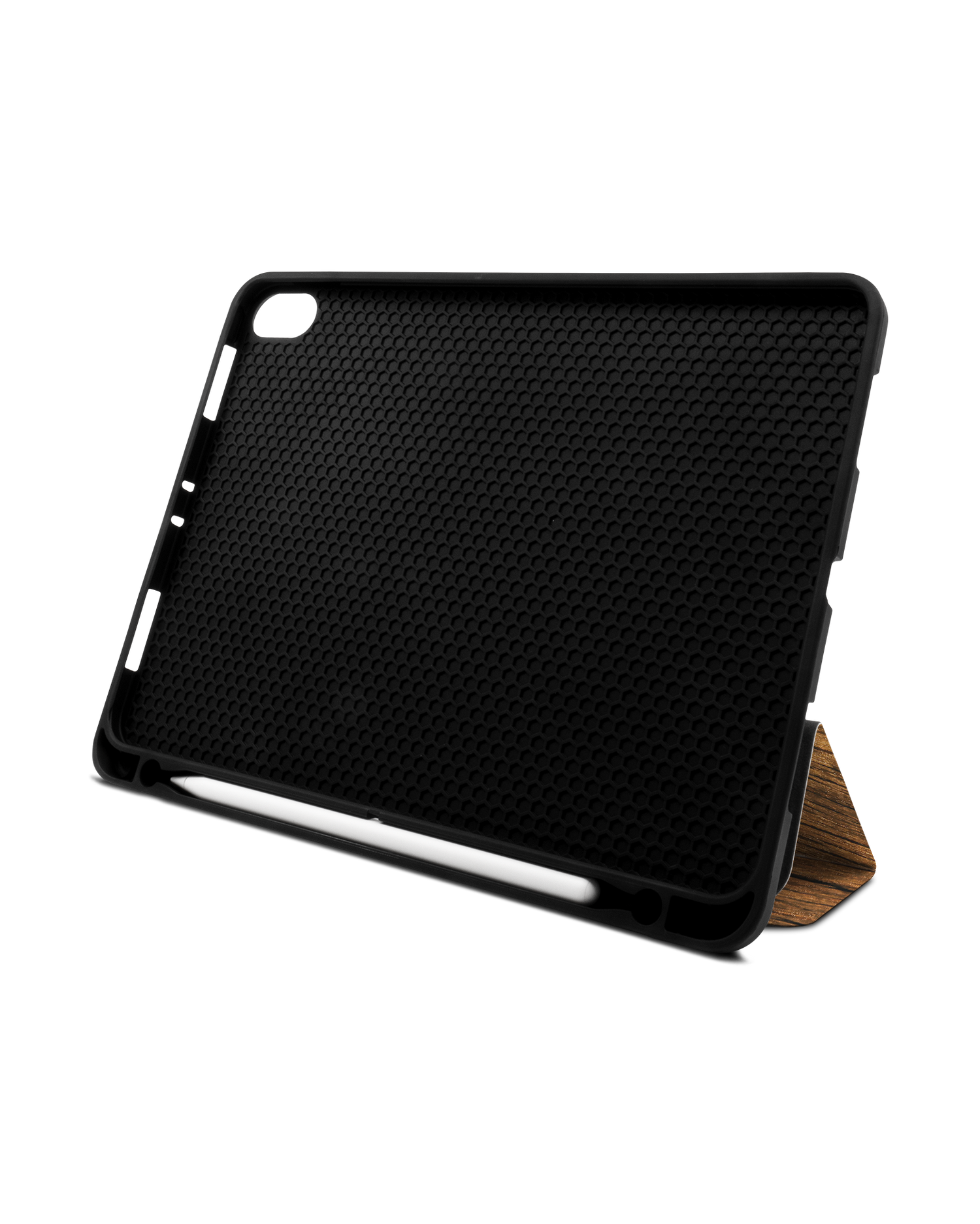 Wood iPad Hülle mit Stifthalter Apple iPad Pro 11'' (2018): Aufgestellt im Querformat von vorne