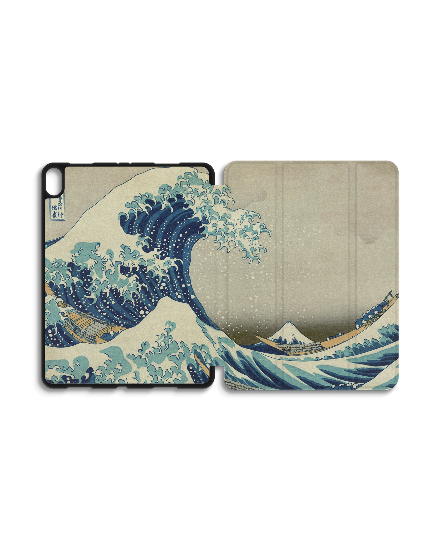 Great Wave Off Kanagawa By Hokusai iPad Hülle mit Stifthalter Apple iPad Pro 11'' (2018): Geöffnet Außenansicht