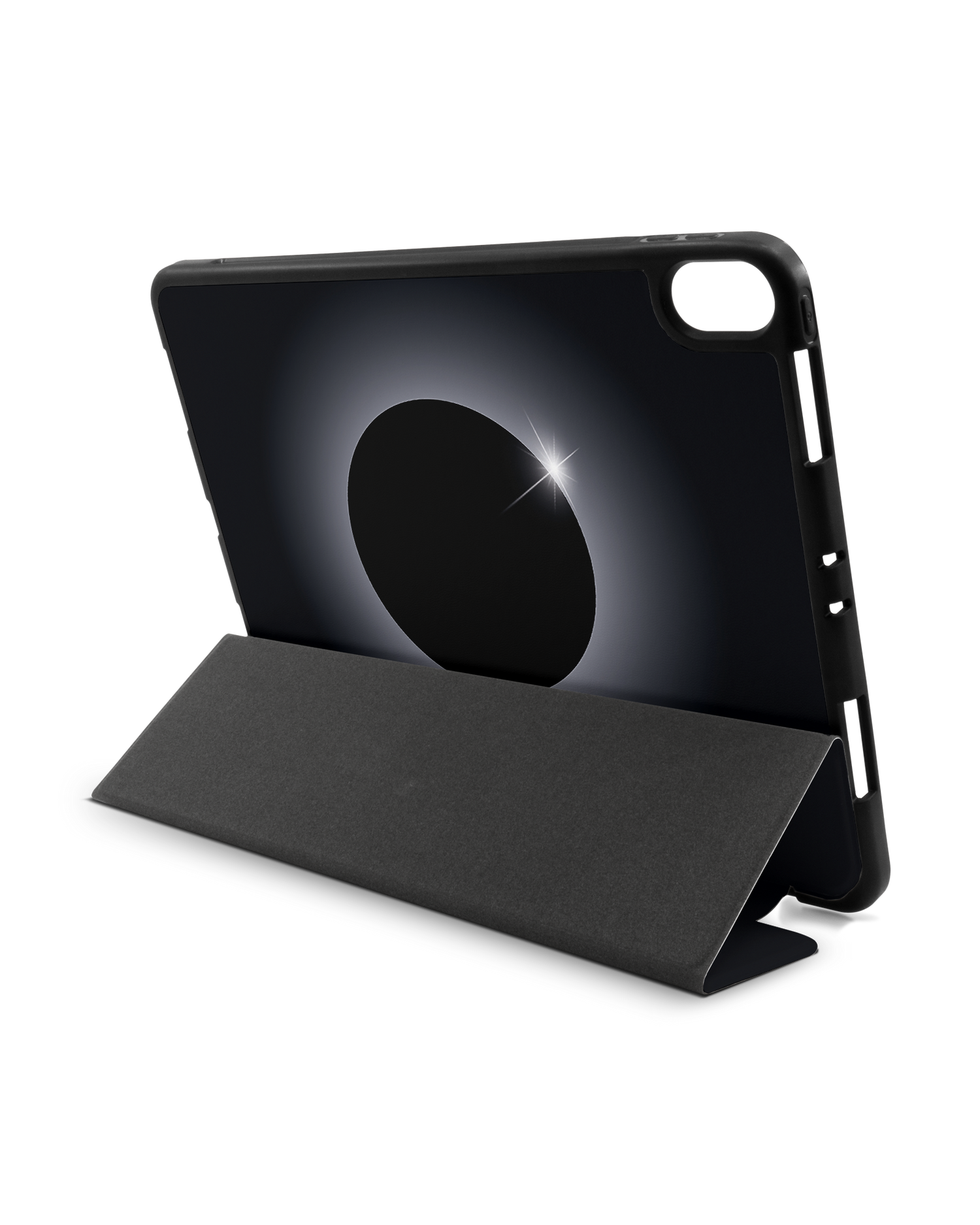 Eclipse iPad Hülle mit Stifthalter Apple iPad Pro 11'' (2018): Aufgestellt im Querformat von hinten
