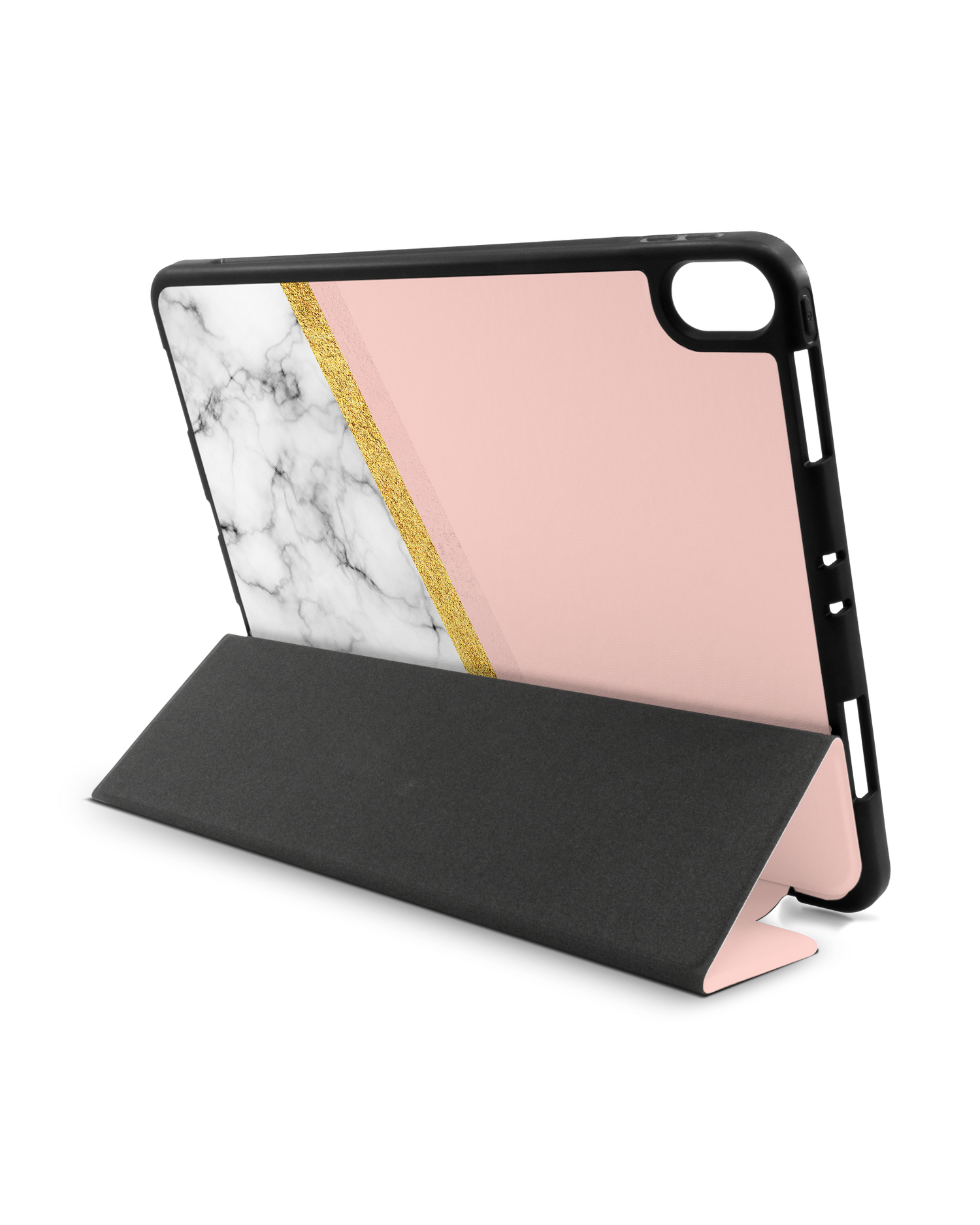 Marble Slice iPad Hülle mit Stifthalter Apple iPad Pro 11'' (2018): Aufgestellt im Querformat von hinten