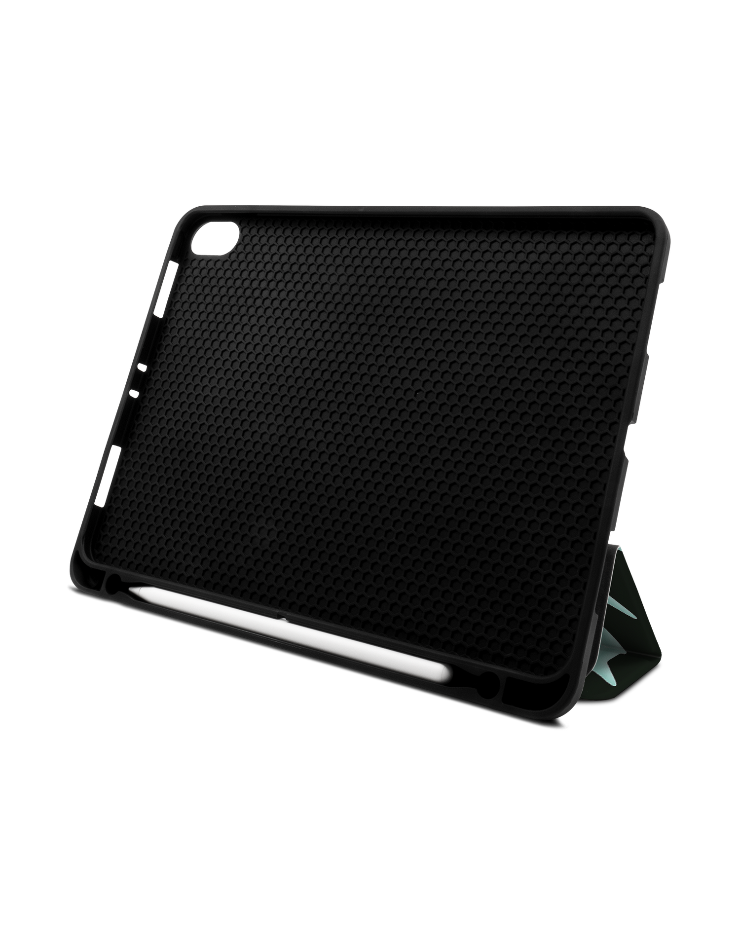 Neon Sharks iPad Hülle mit Stifthalter Apple iPad Pro 11'' (2018): Aufgestellt im Querformat von vorne