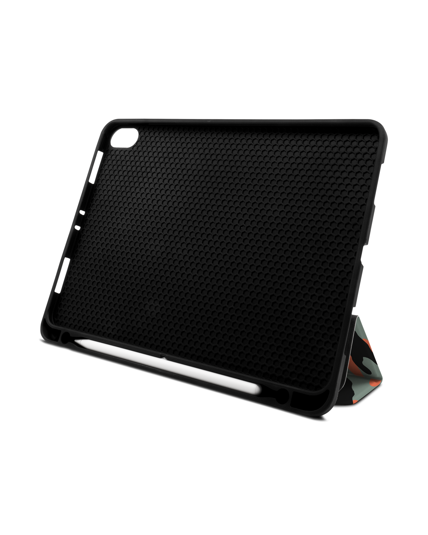 Camo Sunset iPad Hülle mit Stifthalter Apple iPad Pro 11'' (2018): Aufgestellt im Querformat von vorne