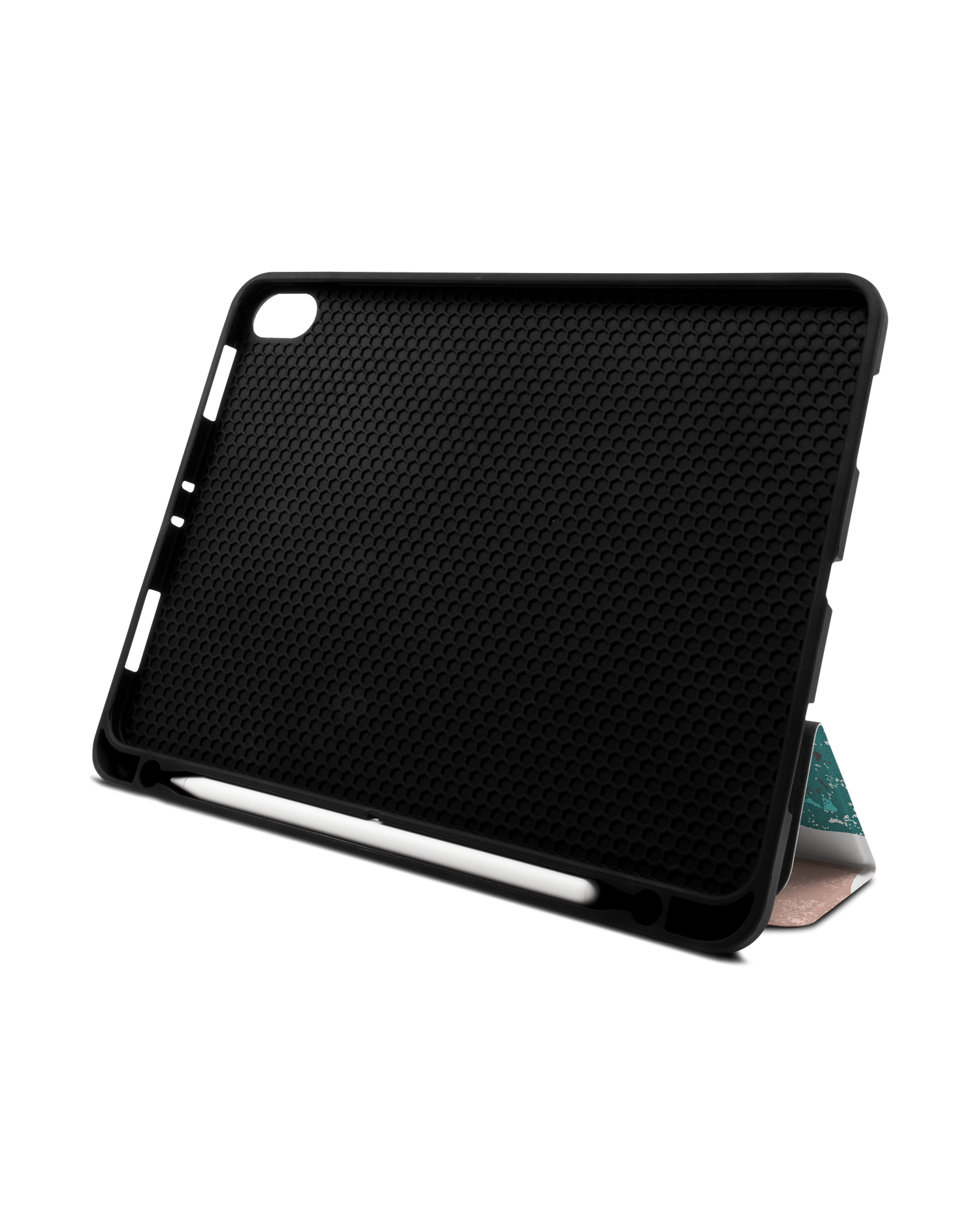 Scattered Shapes iPad Hülle mit Stifthalter Apple iPad Pro 11'' (2018): Aufgestellt im Querformat von vorne