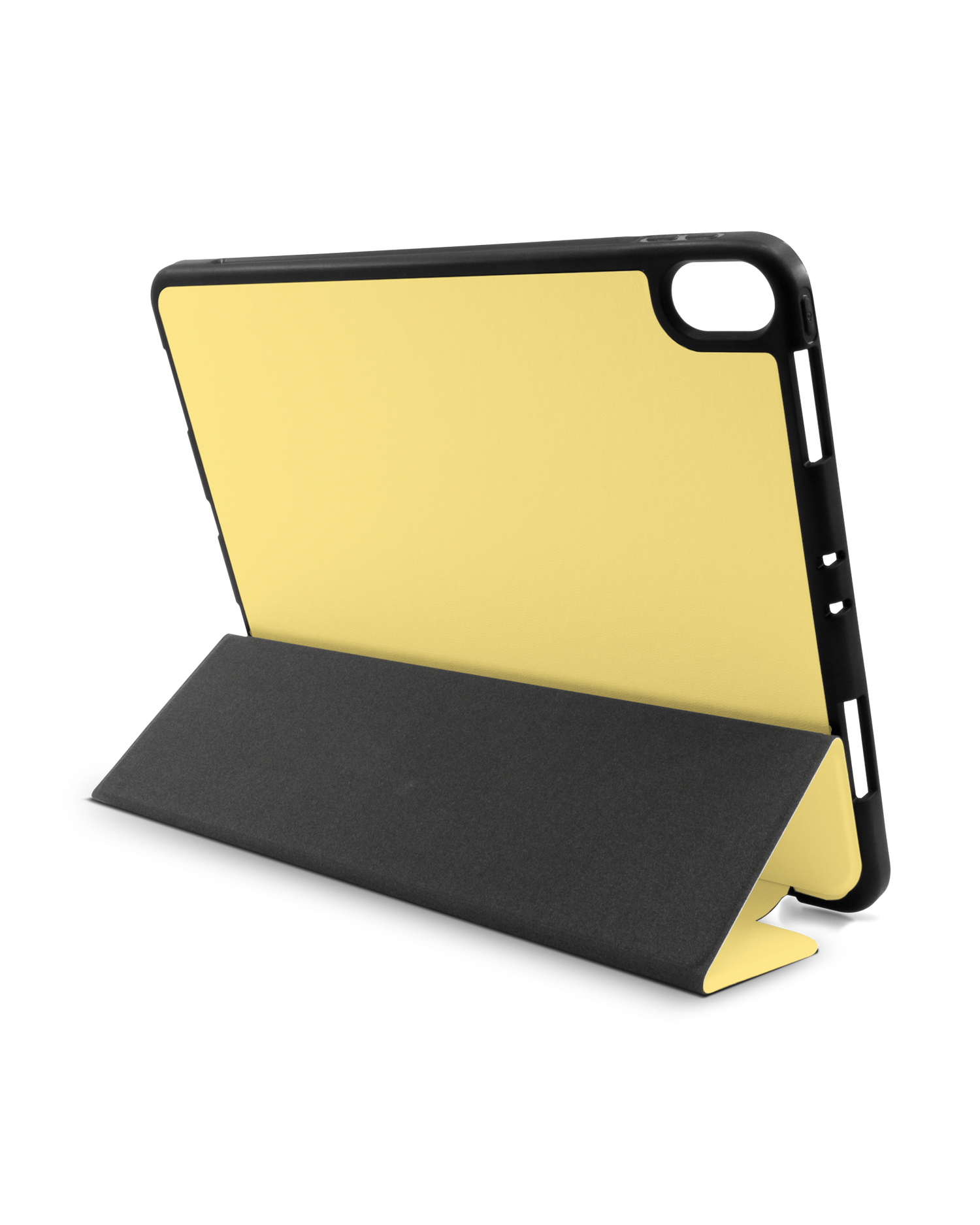 LIGHT YELLOW iPad Hülle mit Stifthalter Apple iPad Pro 11'' (2018): Aufgestellt im Querformat von hinten