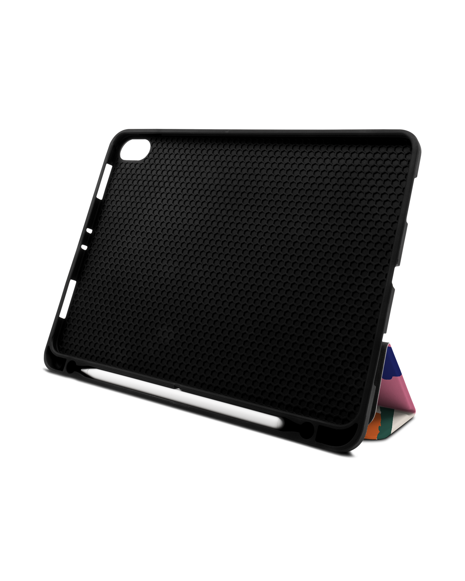 Handpainted Blooms iPad Hülle mit Stifthalter Apple iPad Pro 11'' (2018): Aufgestellt im Querformat von vorne