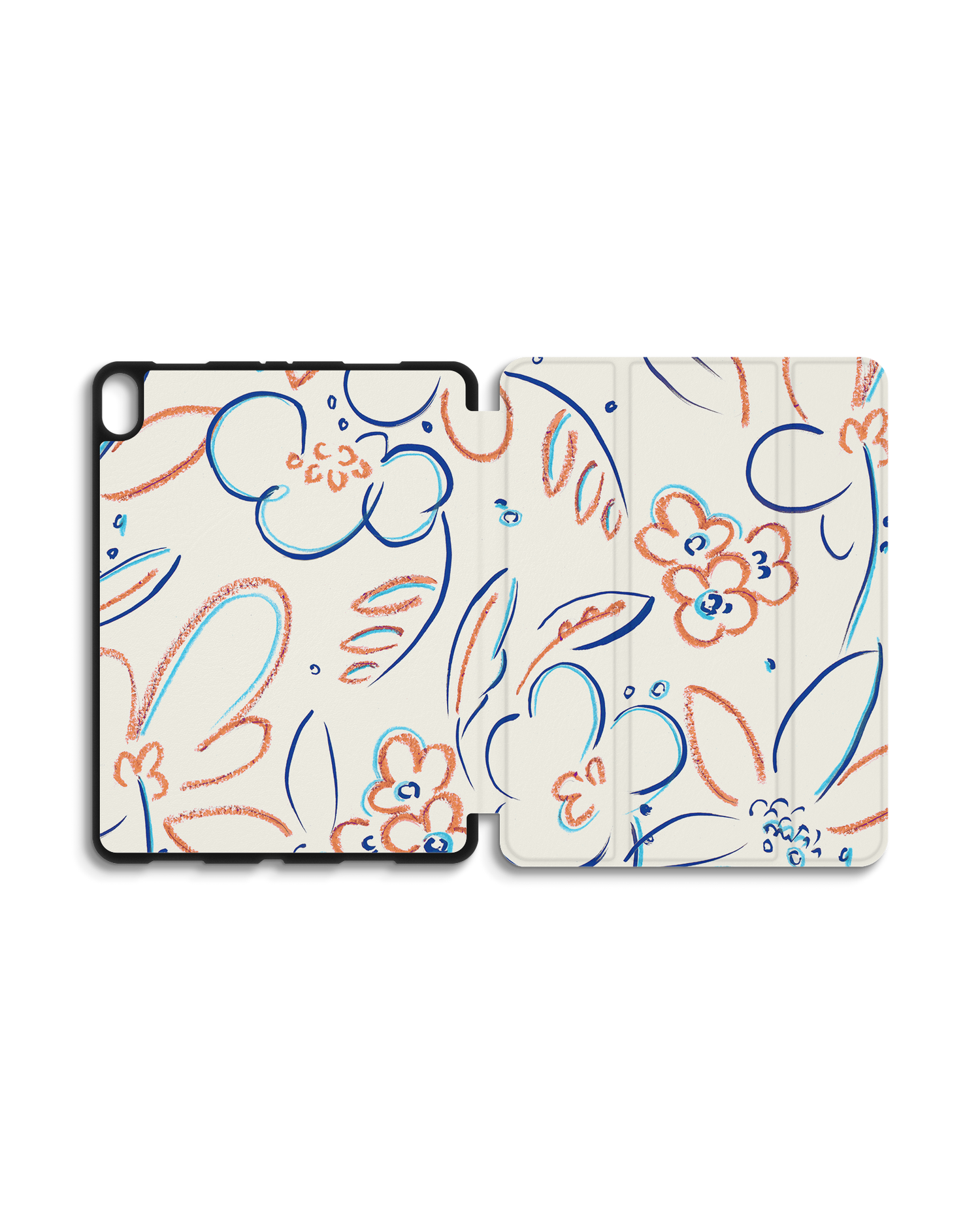 Bloom Doodles iPad Hülle mit Stifthalter Apple iPad Pro 11'' (2018): Geöffnet Außenansicht