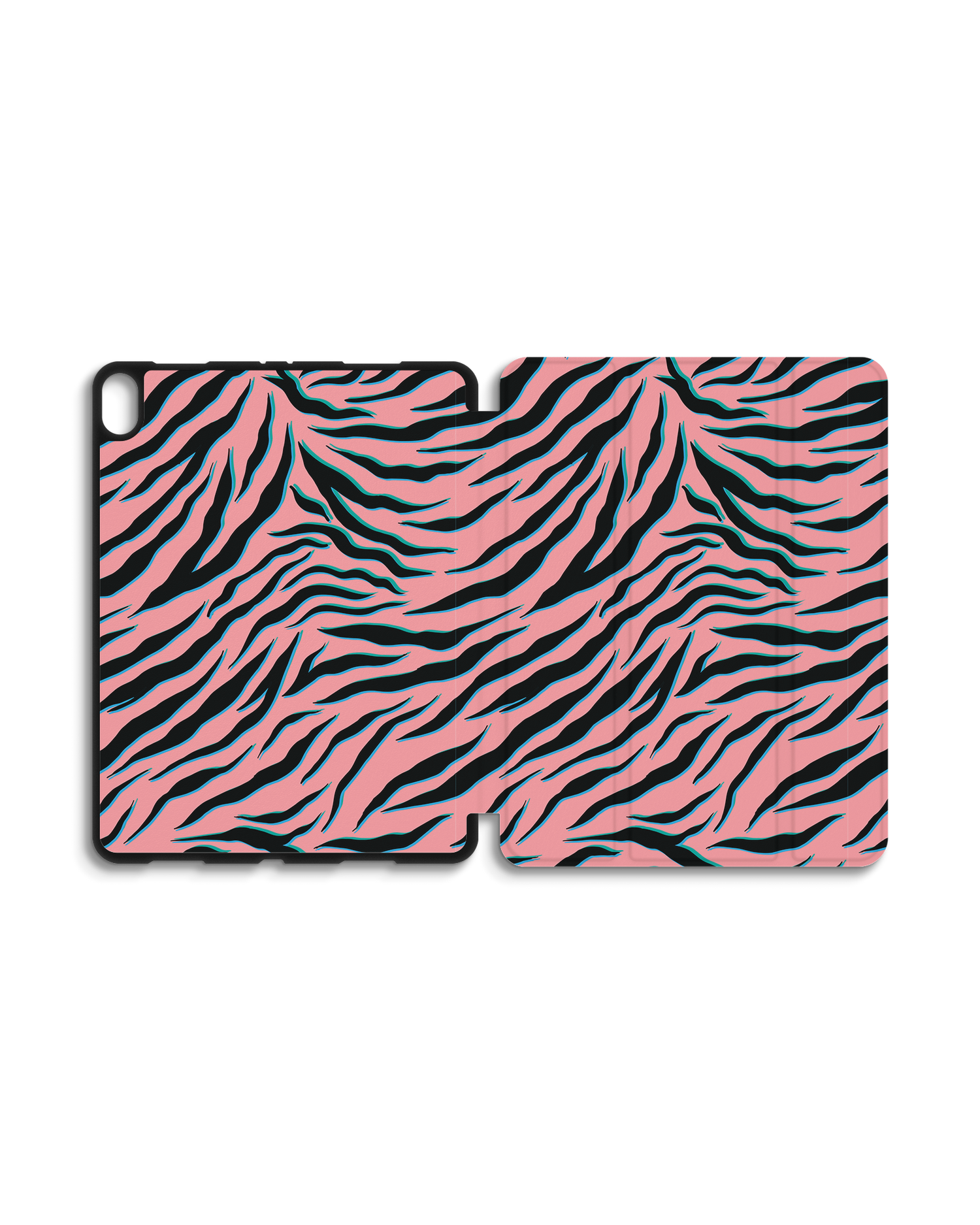 Pink Zebra iPad Hülle mit Stifthalter Apple iPad Pro 11'' (2018): Geöffnet Außenansicht