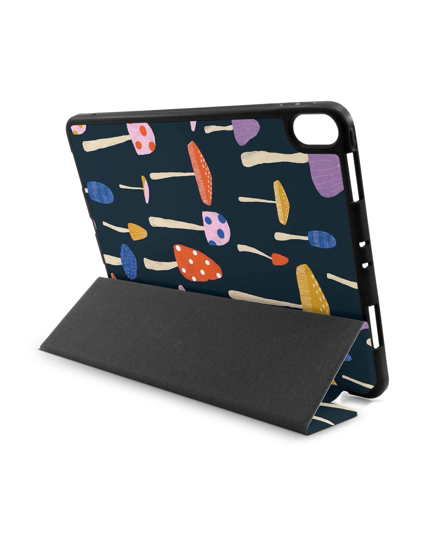 Mushroom Delights iPad Hülle mit Stifthalter Apple iPad Pro 11'' (2018): Aufgestellt im Querformat von hinten