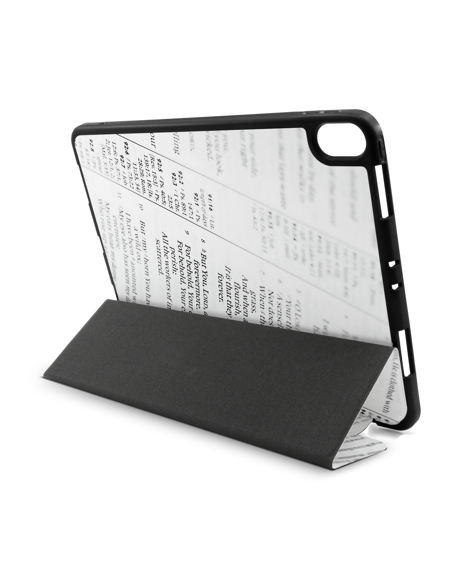 Bible Verse iPad Hülle mit Stifthalter Apple iPad Pro 11'' (2018): Aufgestellt im Querformat von hinten