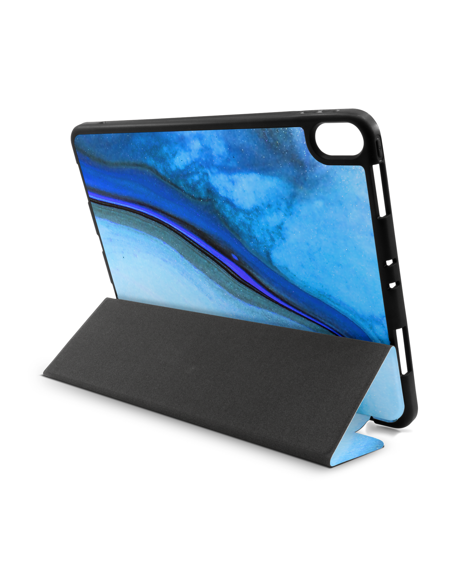 Cool Blues iPad Hülle mit Stifthalter Apple iPad Pro 11'' (2018): Aufgestellt im Querformat von hinten