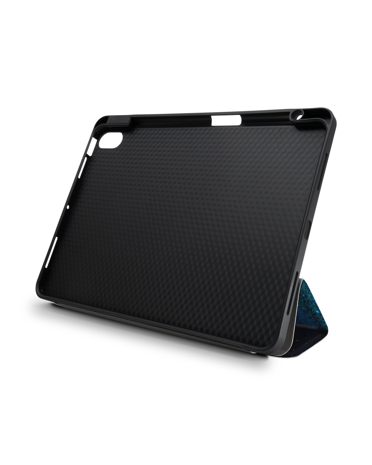 Deep Turquoise Sparkle iPad Hülle mit Stifthalter für Apple iPad Air 5 10.9