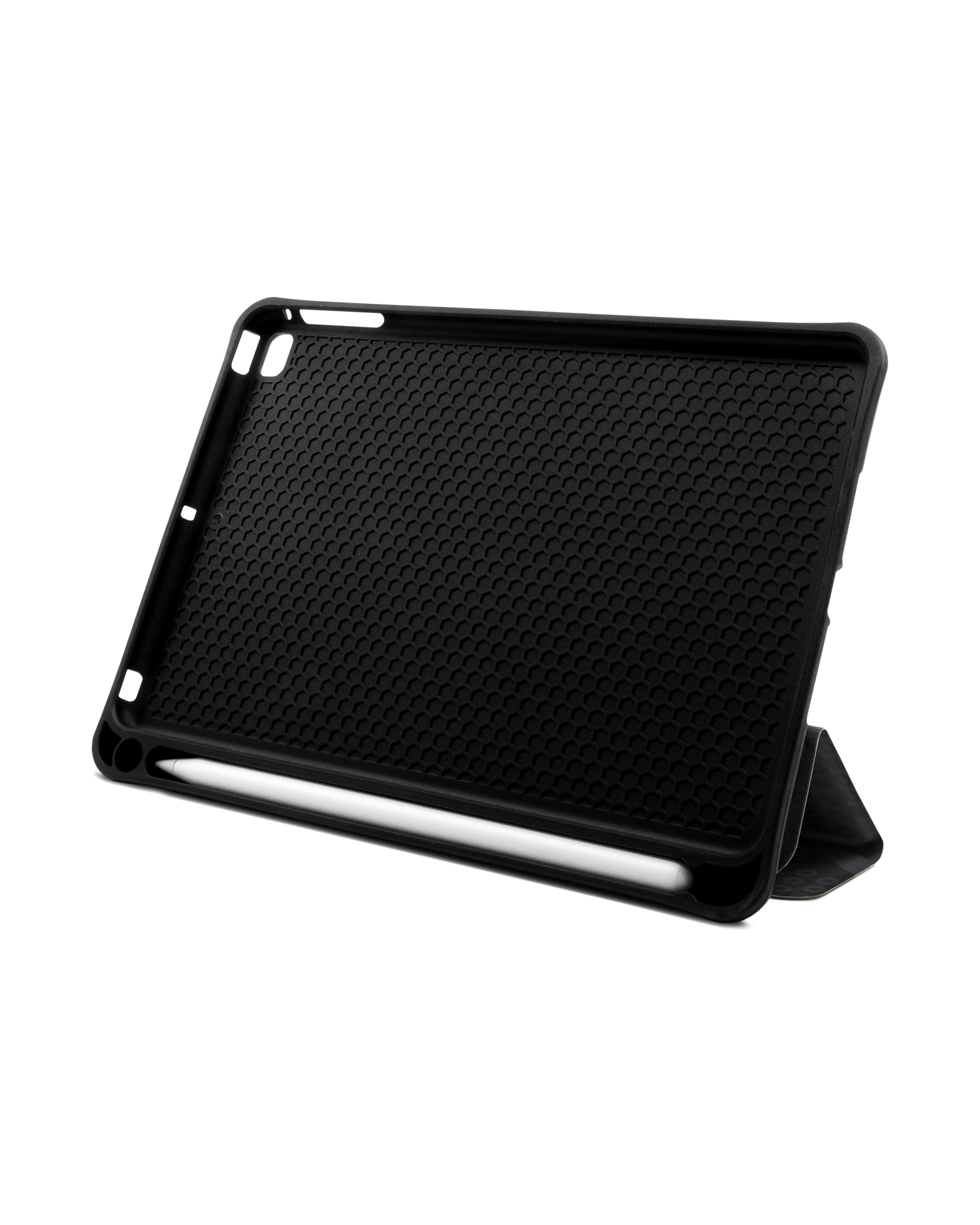 Spec Ops Dark iPad Hülle mit Stifthalter Apple iPad mini 5 (2019): Aufgestellt im Querformat von vorne
