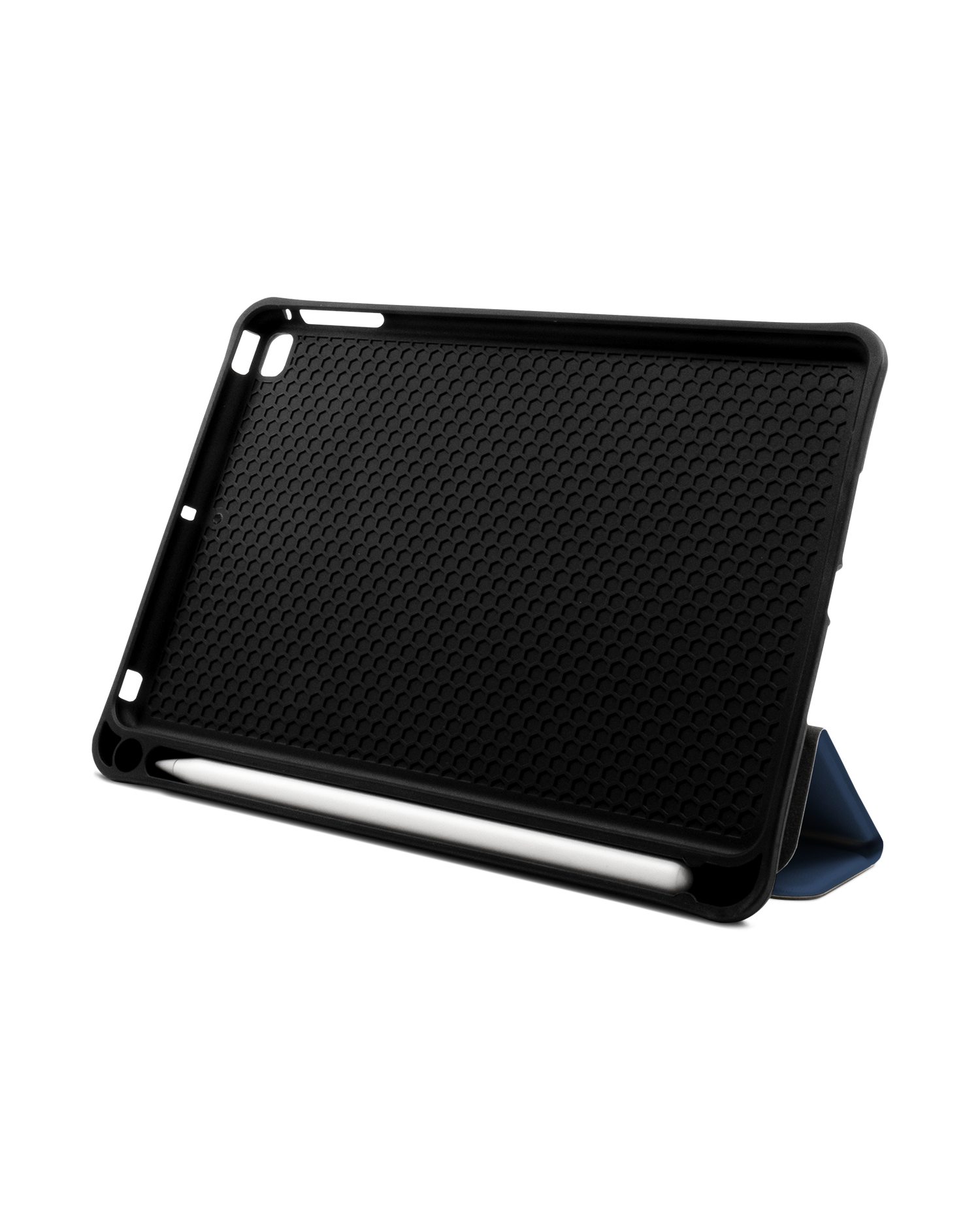 NAVY iPad Hülle mit Stifthalter Apple iPad mini 5 (2019): Aufgestellt im Querformat von vorne