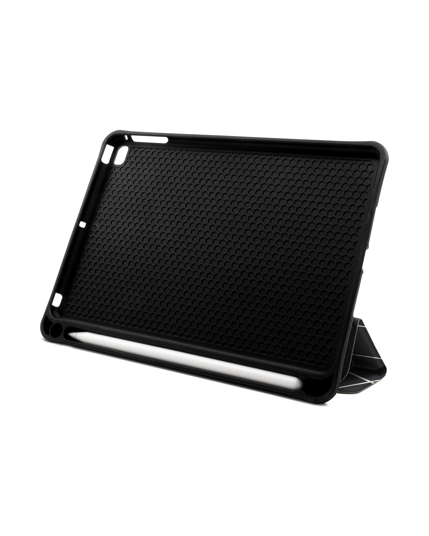 Grids iPad Hülle mit Stifthalter Apple iPad mini 5 (2019): Aufgestellt im Querformat von vorne