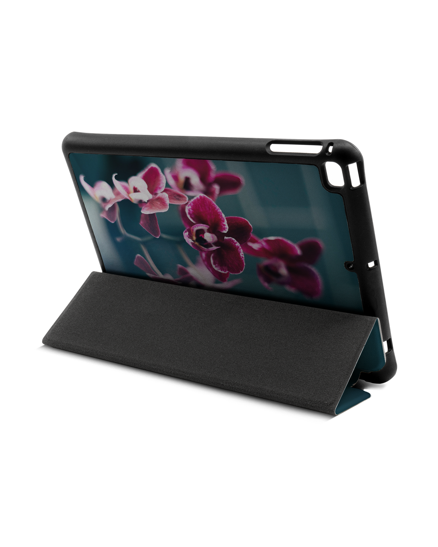 Orchid iPad Hülle mit Stifthalter Apple iPad mini 5 (2019): Aufgestellt im Querformat von hinten