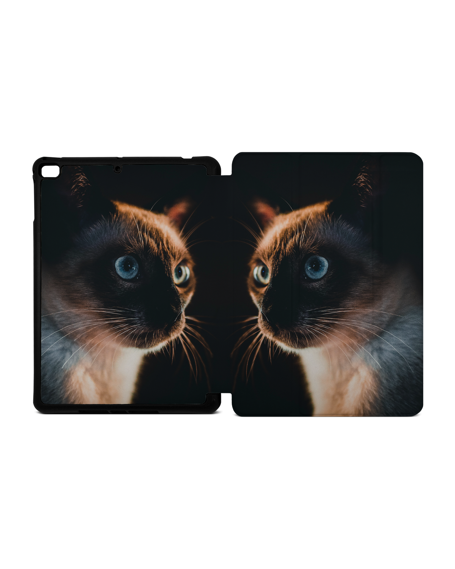 Siamese Cat iPad Hülle mit Stifthalter Apple iPad mini 5 (2019): Geöffnet Außenansicht