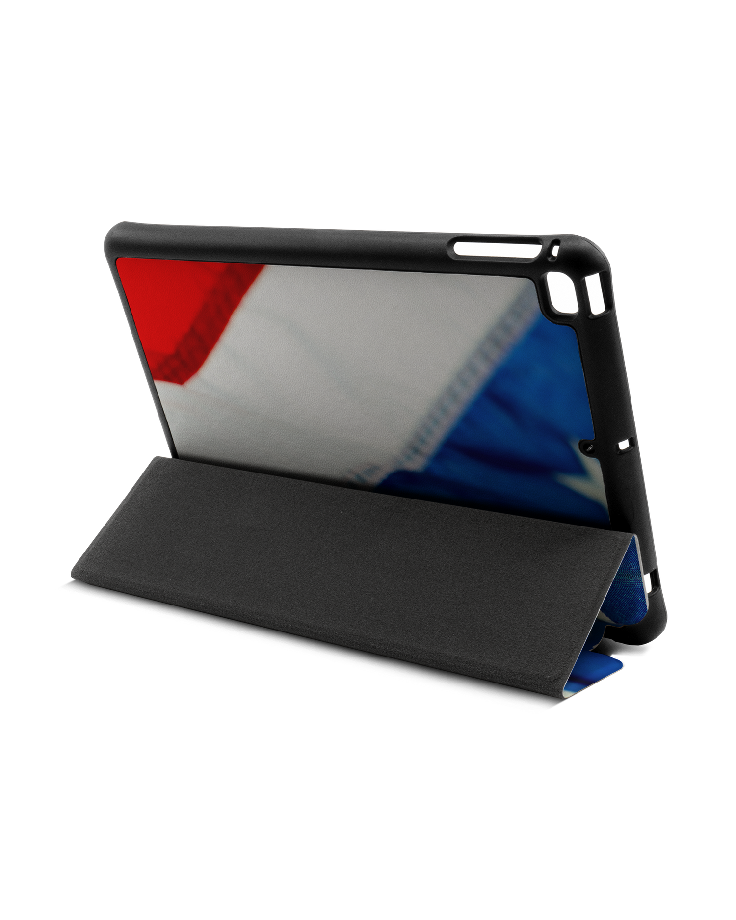 Stars And Stripes iPad Hülle mit Stifthalter Apple iPad mini 5 (2019): Aufgestellt im Querformat von hinten