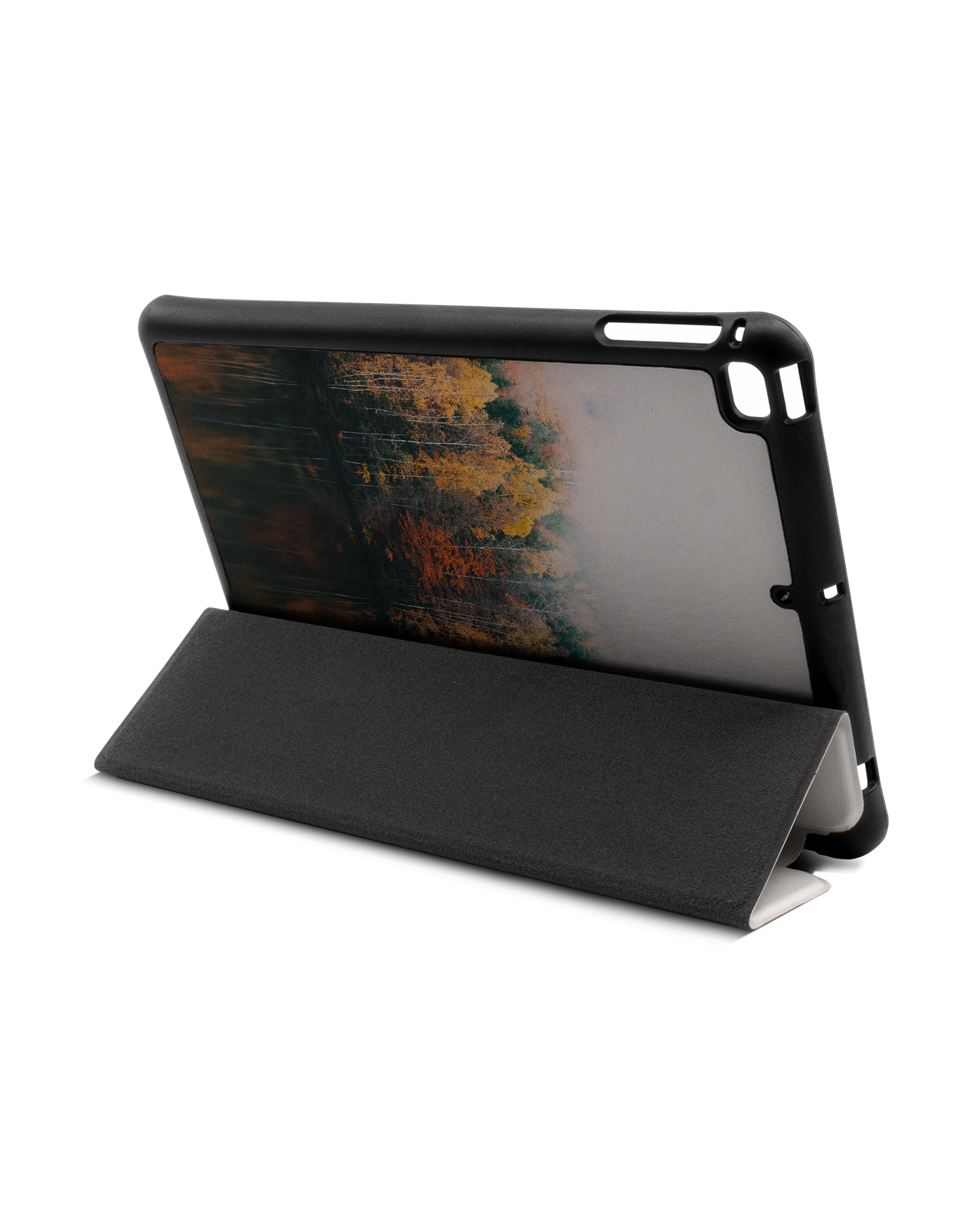 Fall Fog iPad Hülle mit Stifthalter Apple iPad mini 5 (2019): Aufgestellt im Querformat von hinten