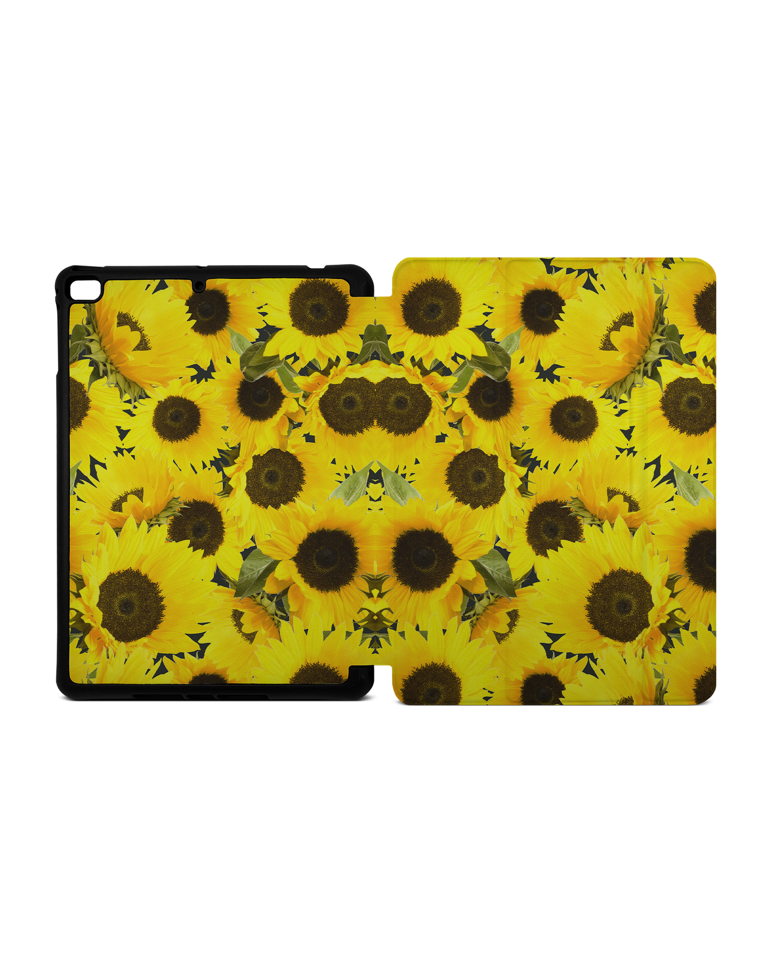 Sunflowers iPad Hülle mit Stifthalter Apple iPad mini 5 (2019): Geöffnet Außenansicht