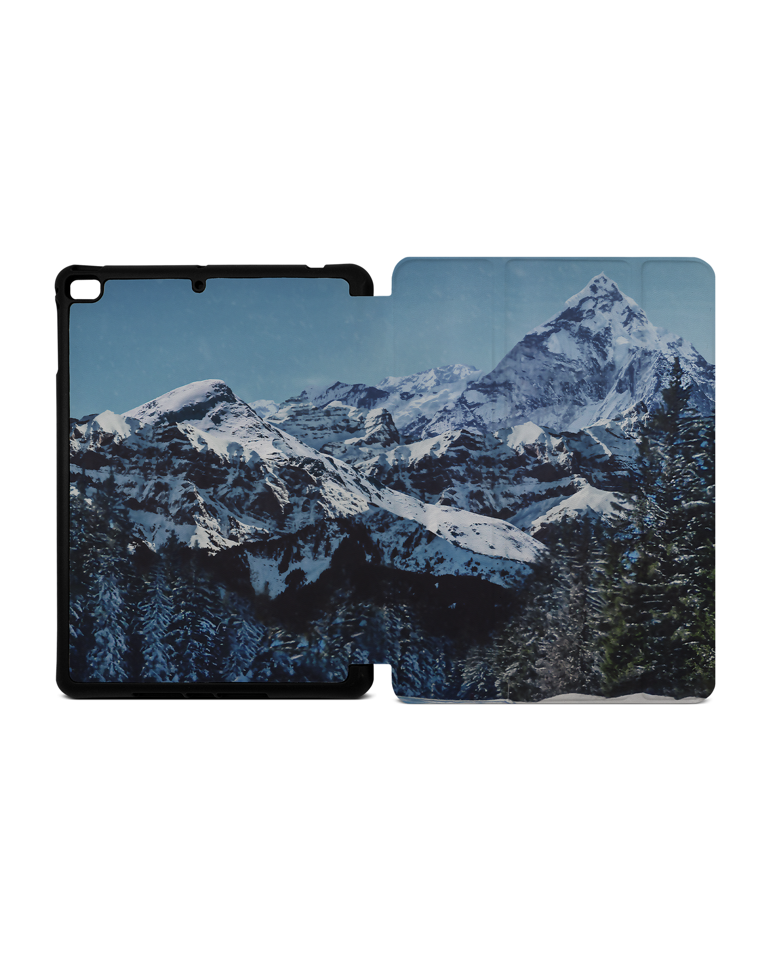 Winter Landscape iPad Hülle mit Stifthalter Apple iPad mini 5 (2019): Geöffnet Außenansicht