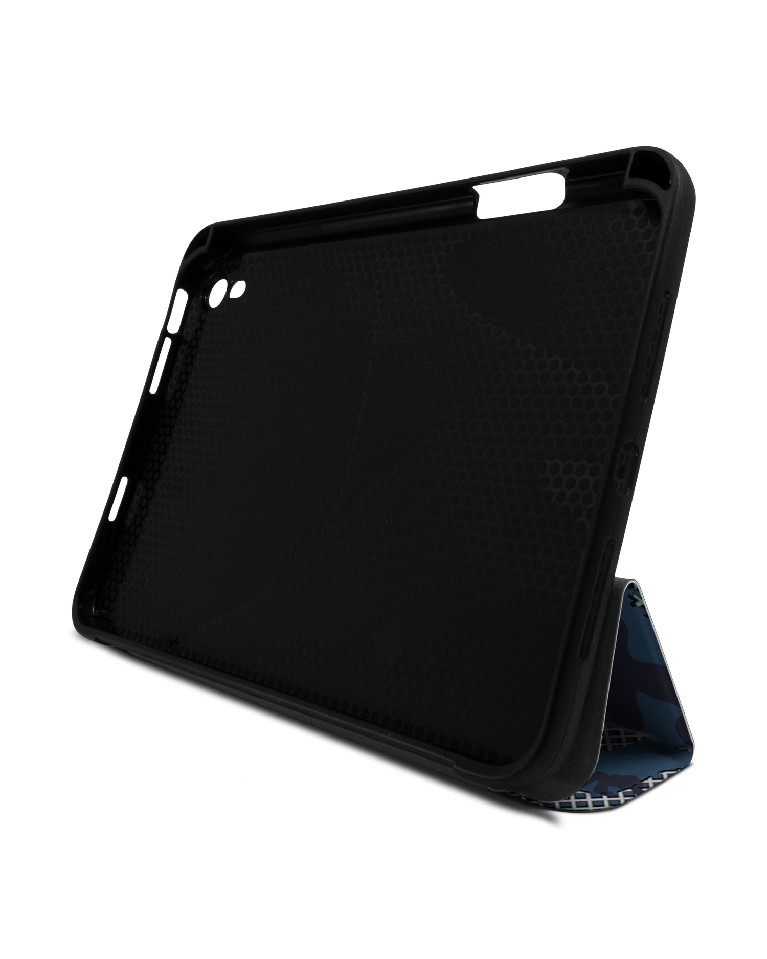 Fall Camo I iPad Hülle mit Stifthalter Apple iPad mini 6 (2021): Aufgestellt im Querformat von vorne