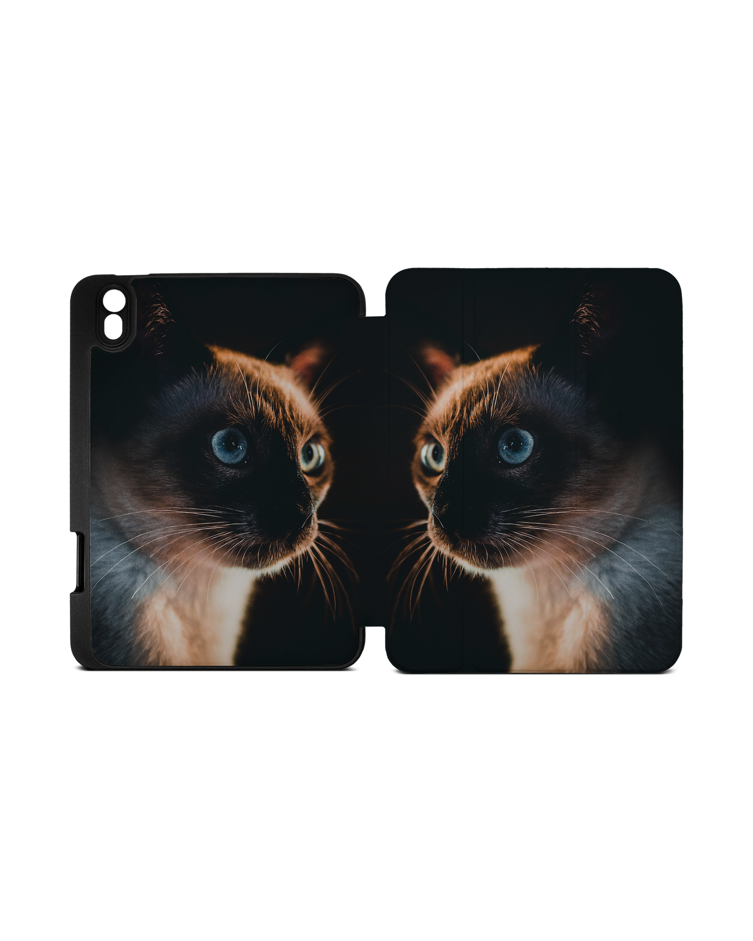 Siamese Cat iPad Hülle mit Stifthalter Apple iPad mini 6 (2021): Geöffnet Außenansicht