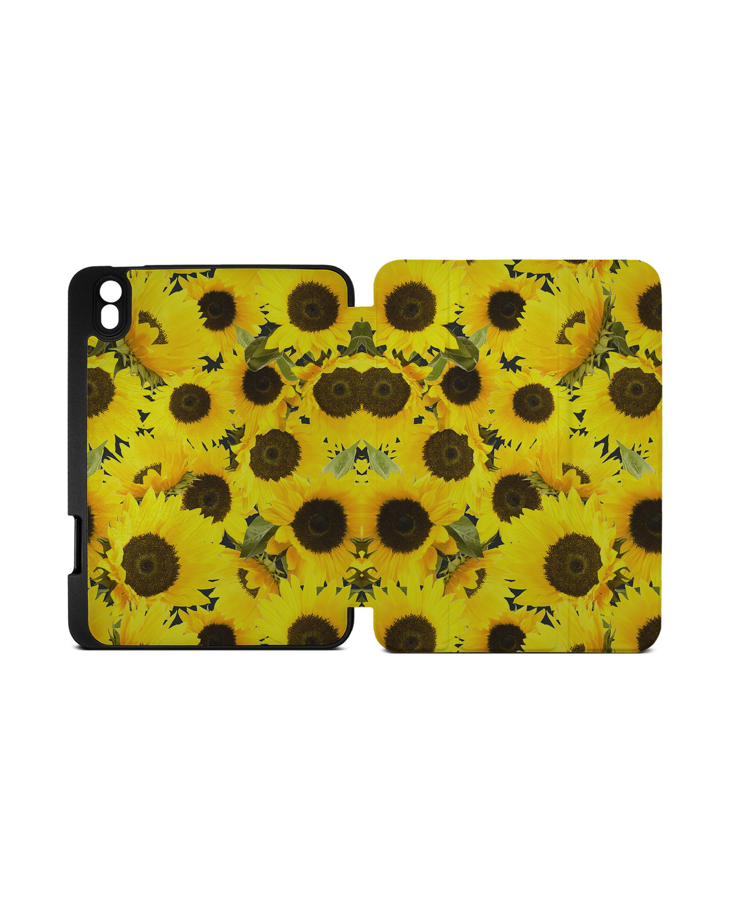 Sunflowers iPad Hülle mit Stifthalter Apple iPad mini 6 (2021): Geöffnet Außenansicht