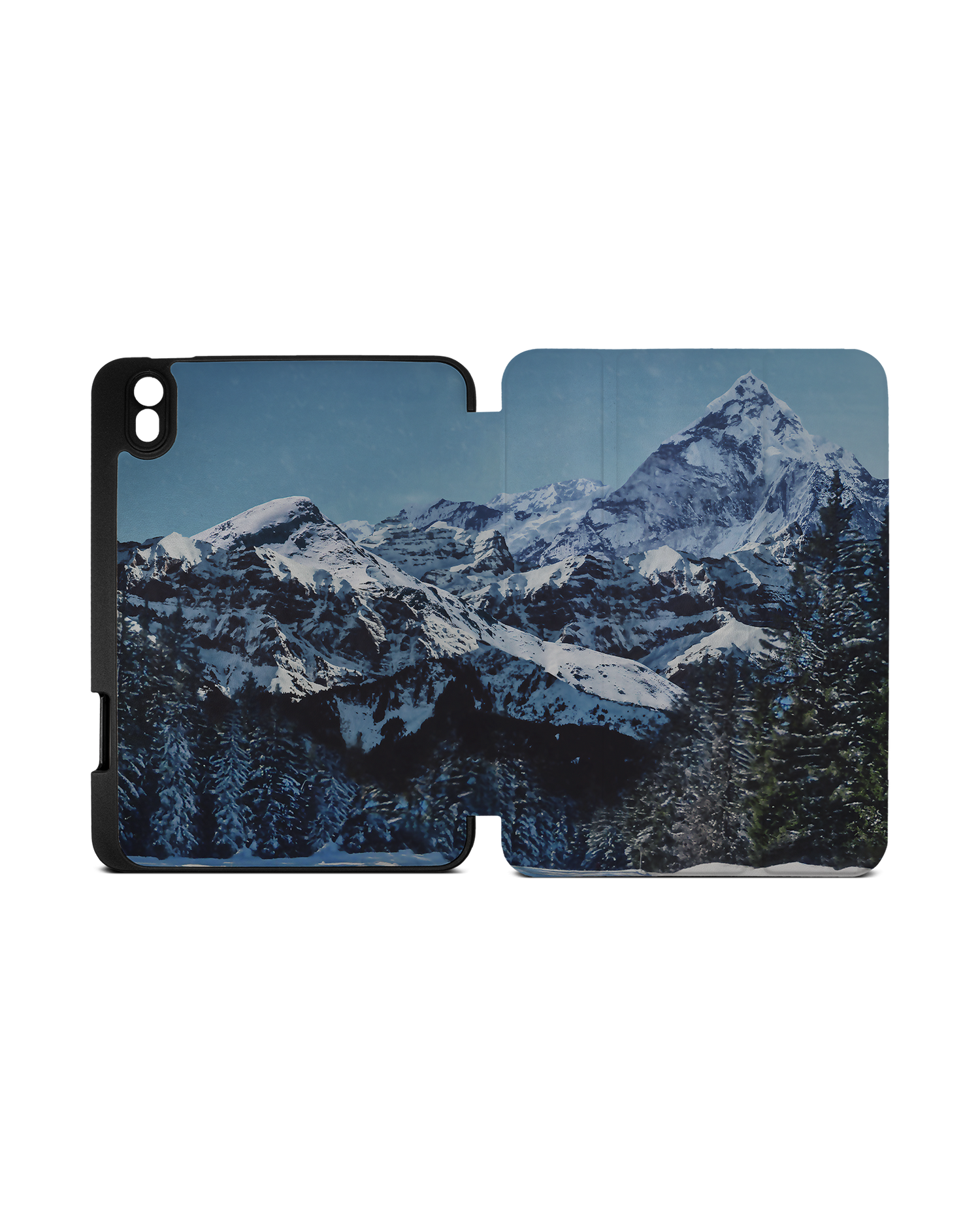 Winter Landscape iPad Hülle mit Stifthalter Apple iPad mini 6 (2021): Geöffnet Außenansicht
