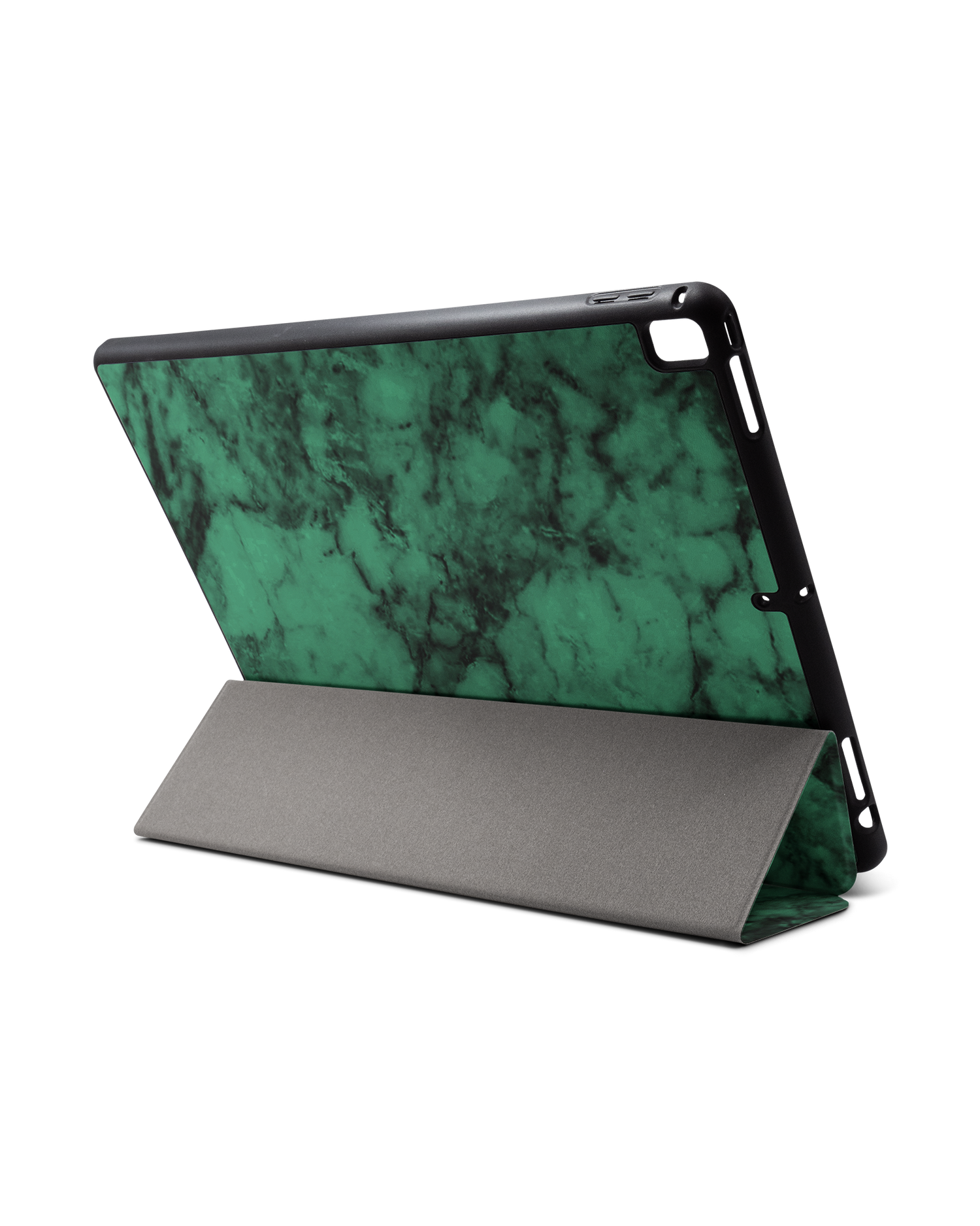 Green Marble iPad Hülle mit Stifthalter für Apple iPad Pro 2 12.9'' (2017): Aufgestellt im Querformat von hinten