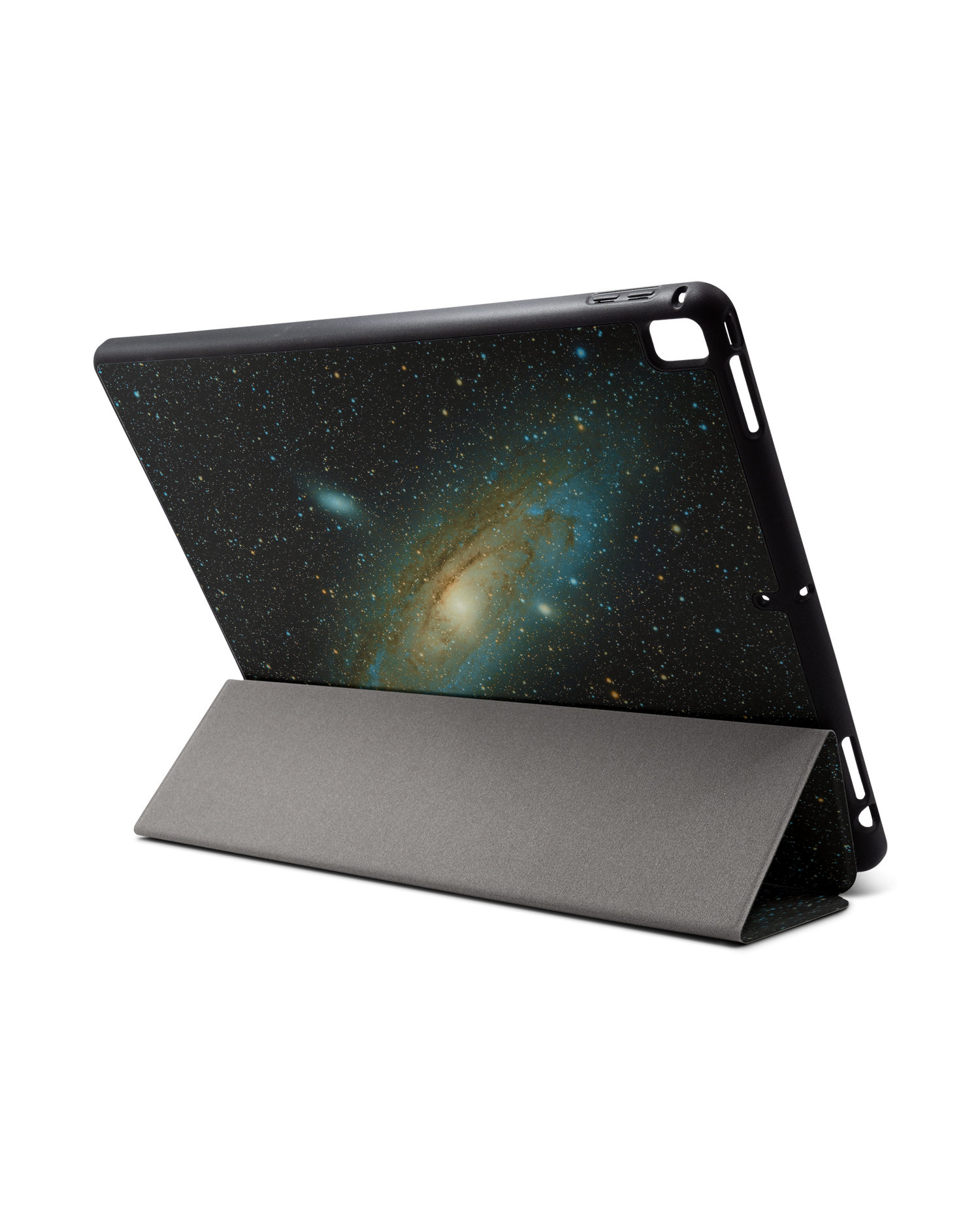 Outer Space iPad Hülle mit Stifthalter für Apple iPad Pro 2 12.9'' (2017): Aufgestellt im Querformat von hinten