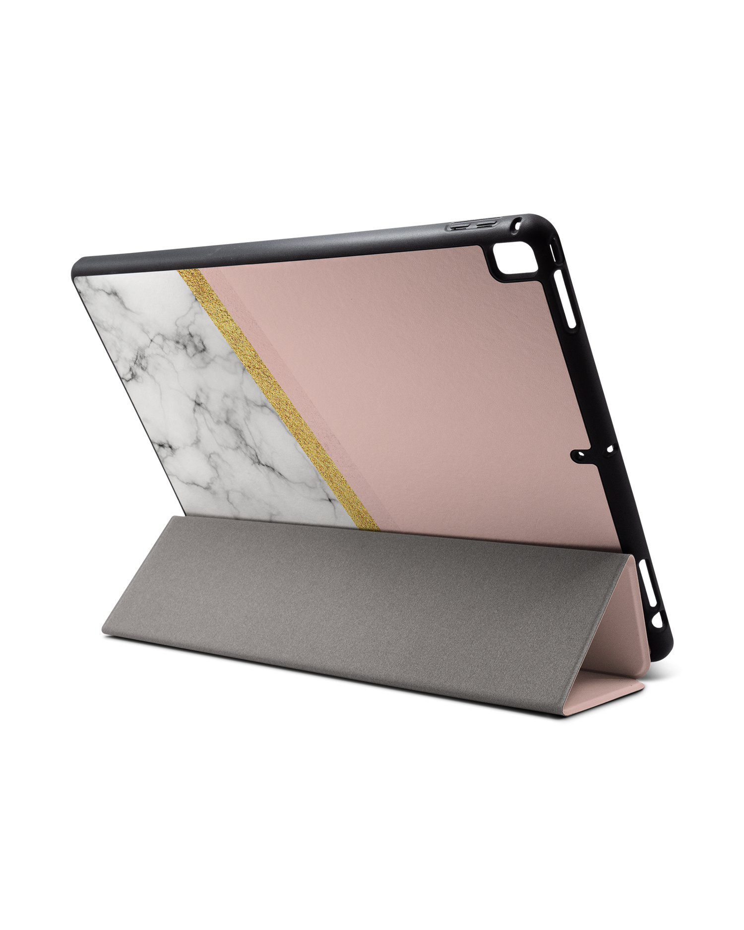 Marble Slice iPad Hülle mit Stifthalter für Apple iPad Pro 2 12.9'' (2017): Aufgestellt im Querformat von hinten