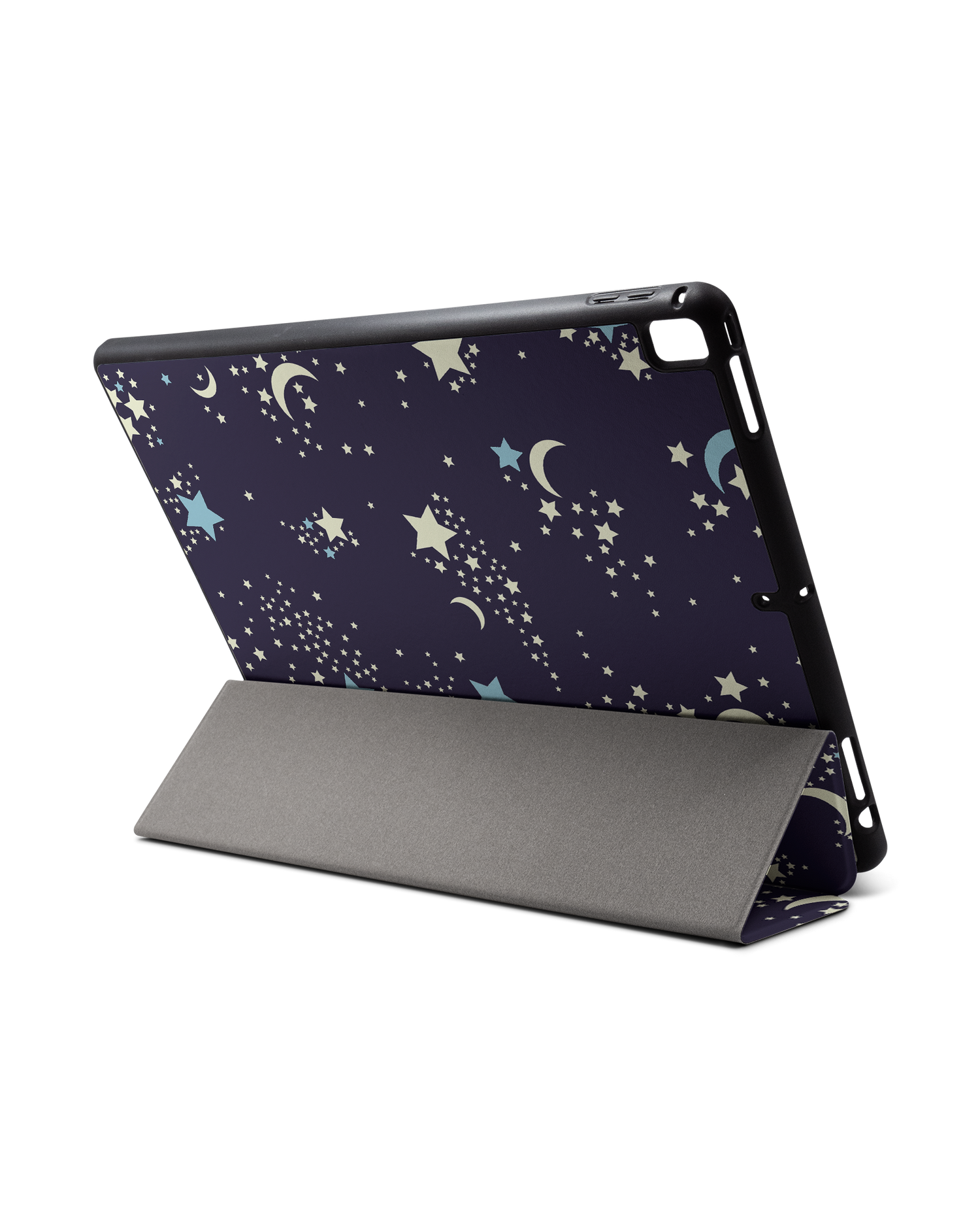 Mystical Pattern iPad Hülle mit Stifthalter für Apple iPad Pro 2 12.9'' (2017): Aufgestellt im Querformat von hinten