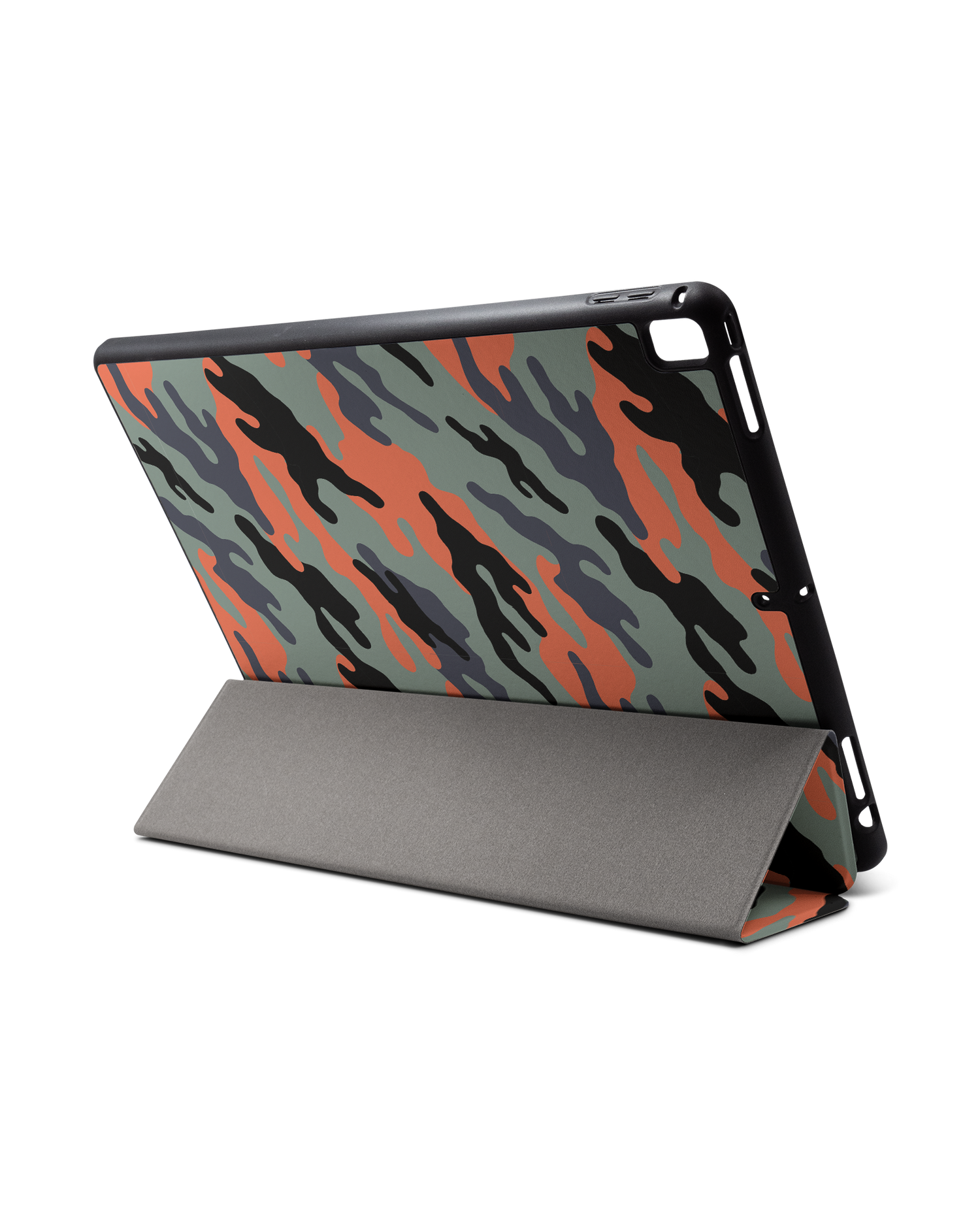 Camo Sunset iPad Hülle mit Stifthalter für Apple iPad Pro 2 12.9'' (2017): Aufgestellt im Querformat von hinten