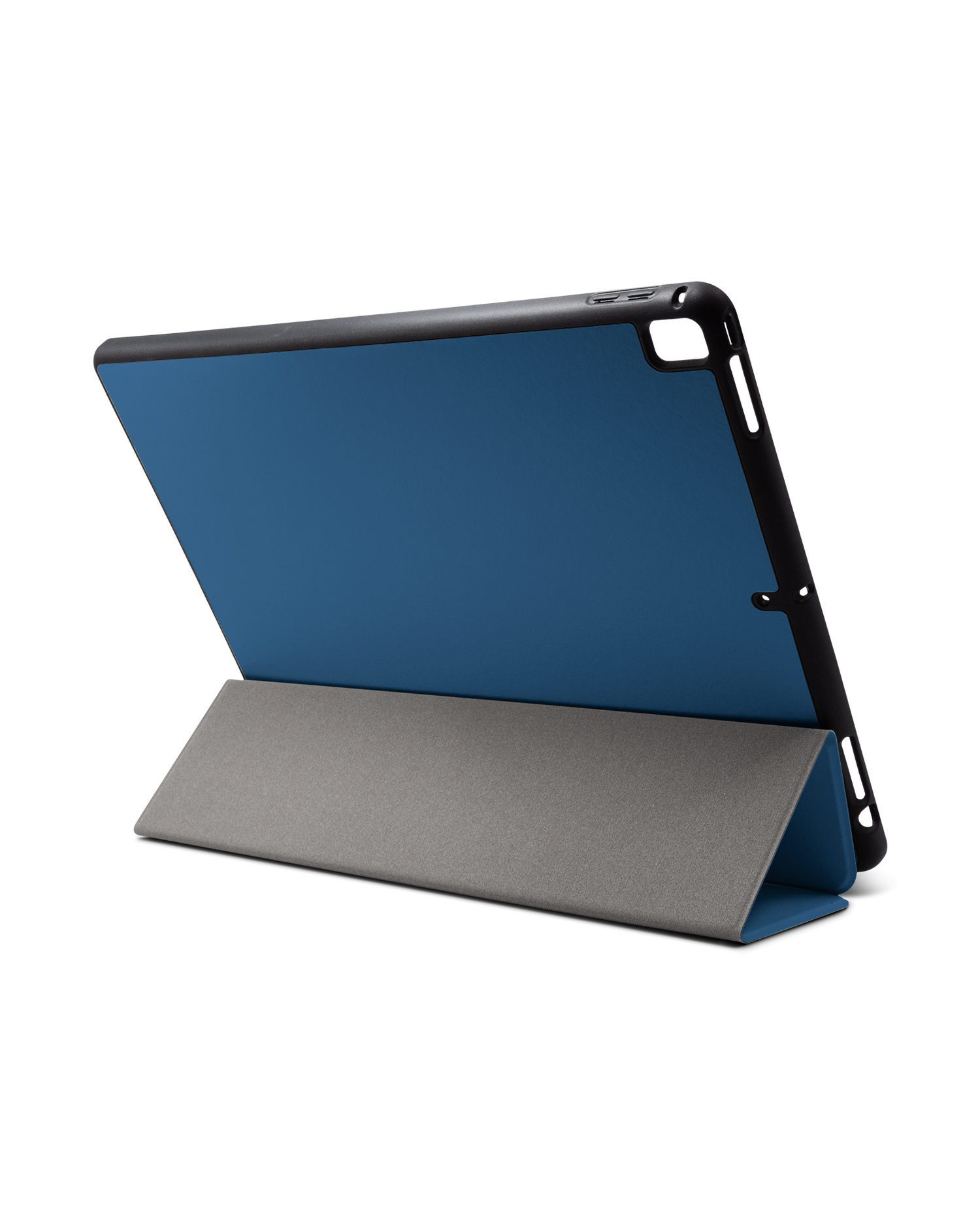 CLASSIC BLUE iPad Hülle mit Stifthalter für Apple iPad Pro 2 12.9'' (2017): Aufgestellt im Querformat von hinten