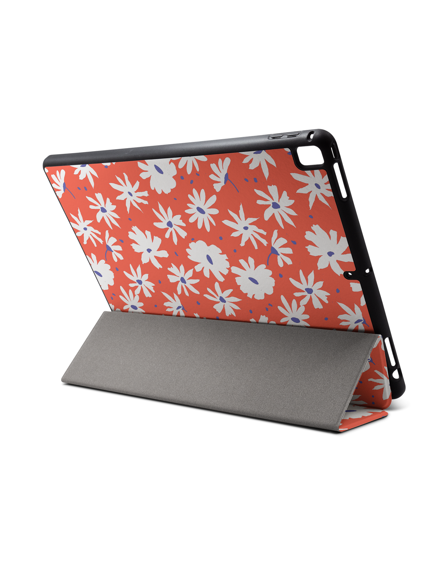 Retro Daisy iPad Hülle mit Stifthalter für Apple iPad Pro 2 12.9'' (2017): Aufgestellt im Querformat von hinten