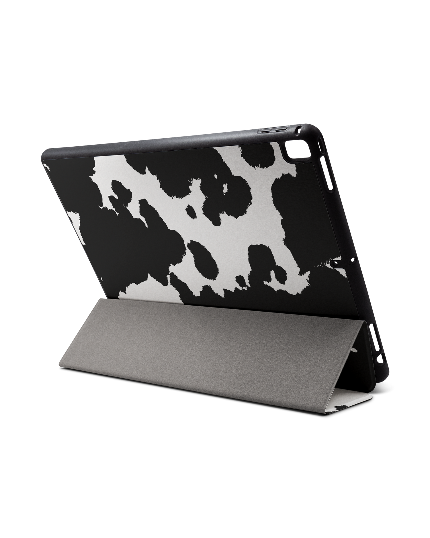 Cow Print iPad Hülle mit Stifthalter für Apple iPad Pro 2 12.9'' (2017): Aufgestellt im Querformat von hinten