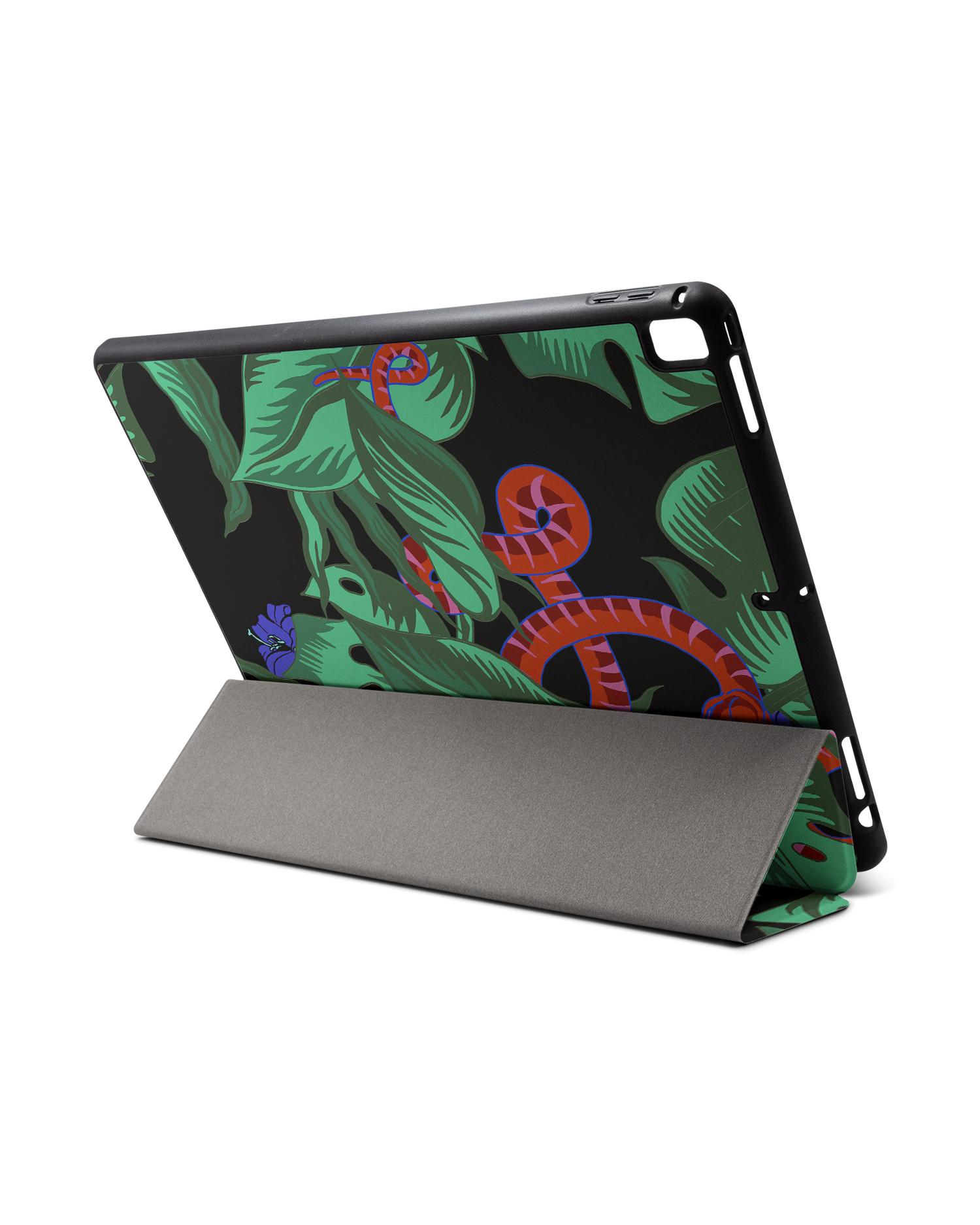 Tropical Snakes iPad Hülle mit Stifthalter für Apple iPad Pro 2 12.9'' (2017): Aufgestellt im Querformat von hinten