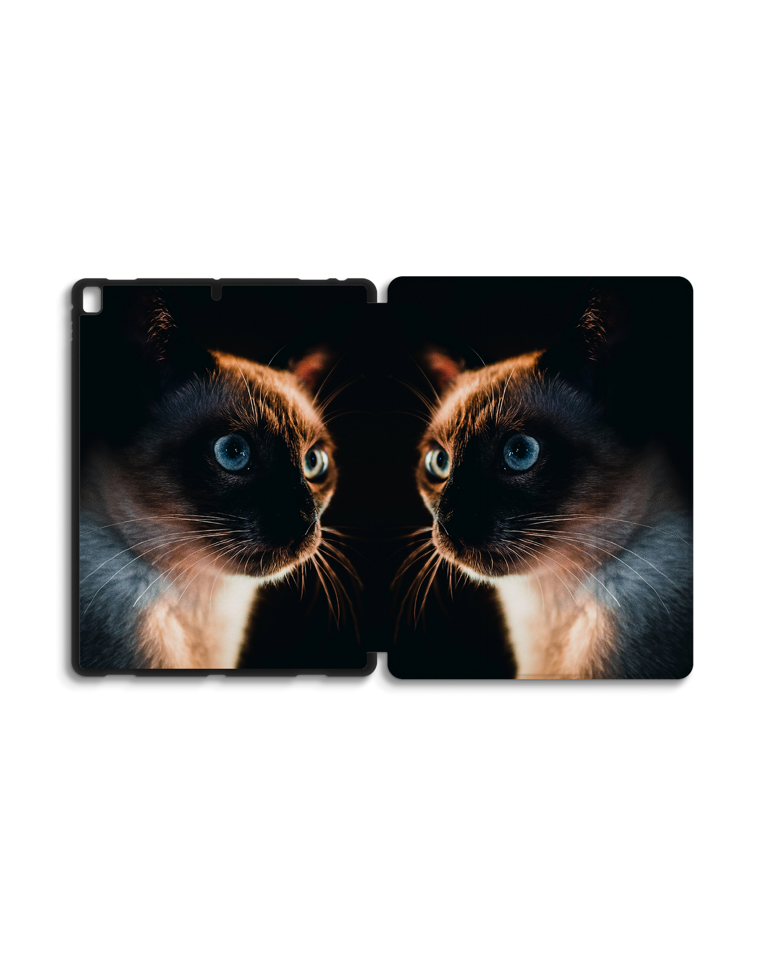 Siamese Cat iPad Hülle mit Stifthalter für Apple iPad Pro 2 12.9'' (2017): Geöffnet Außenansicht