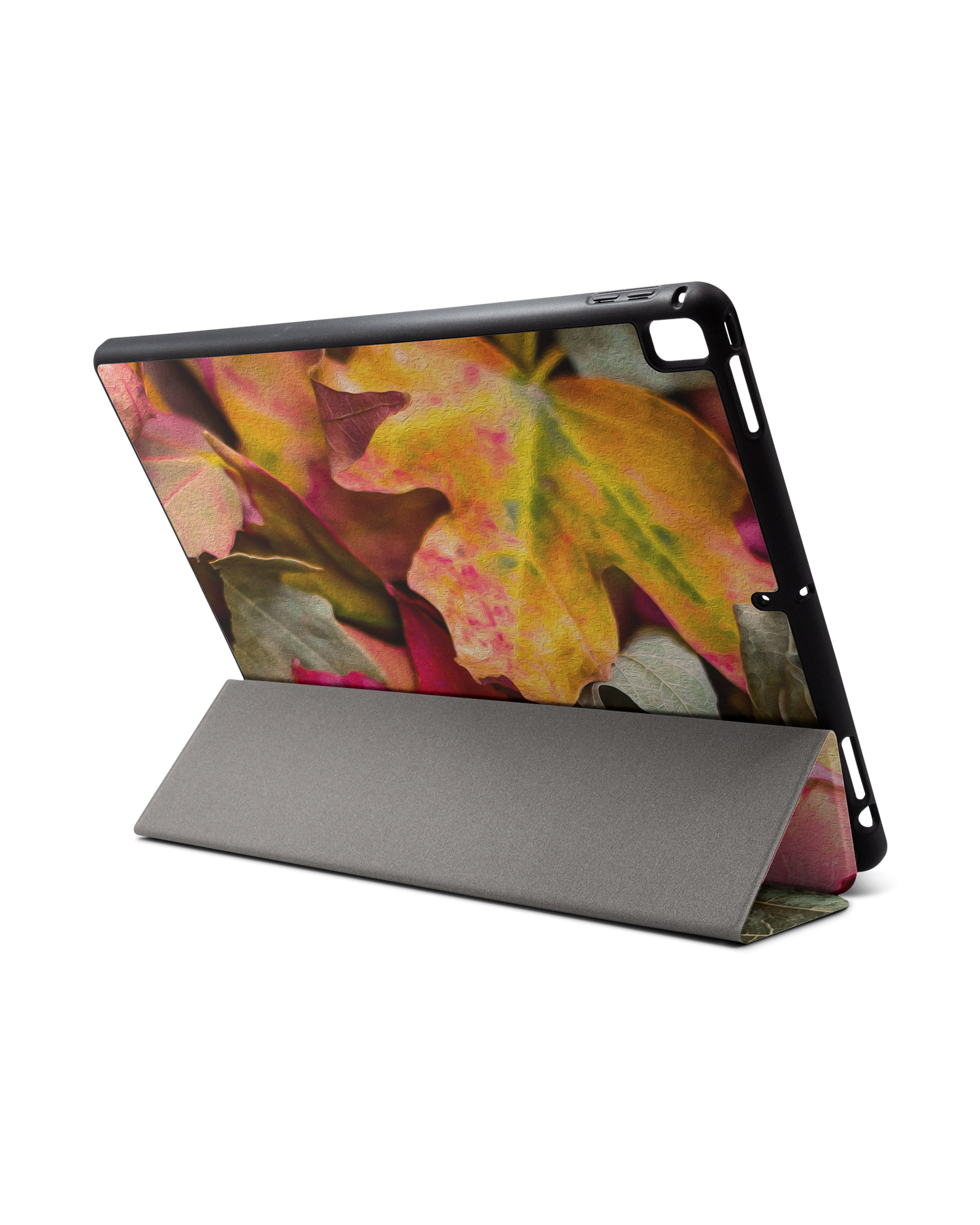 Autumn Leaves iPad Hülle mit Stifthalter für Apple iPad Pro 2 12.9'' (2017): Aufgestellt im Querformat von hinten