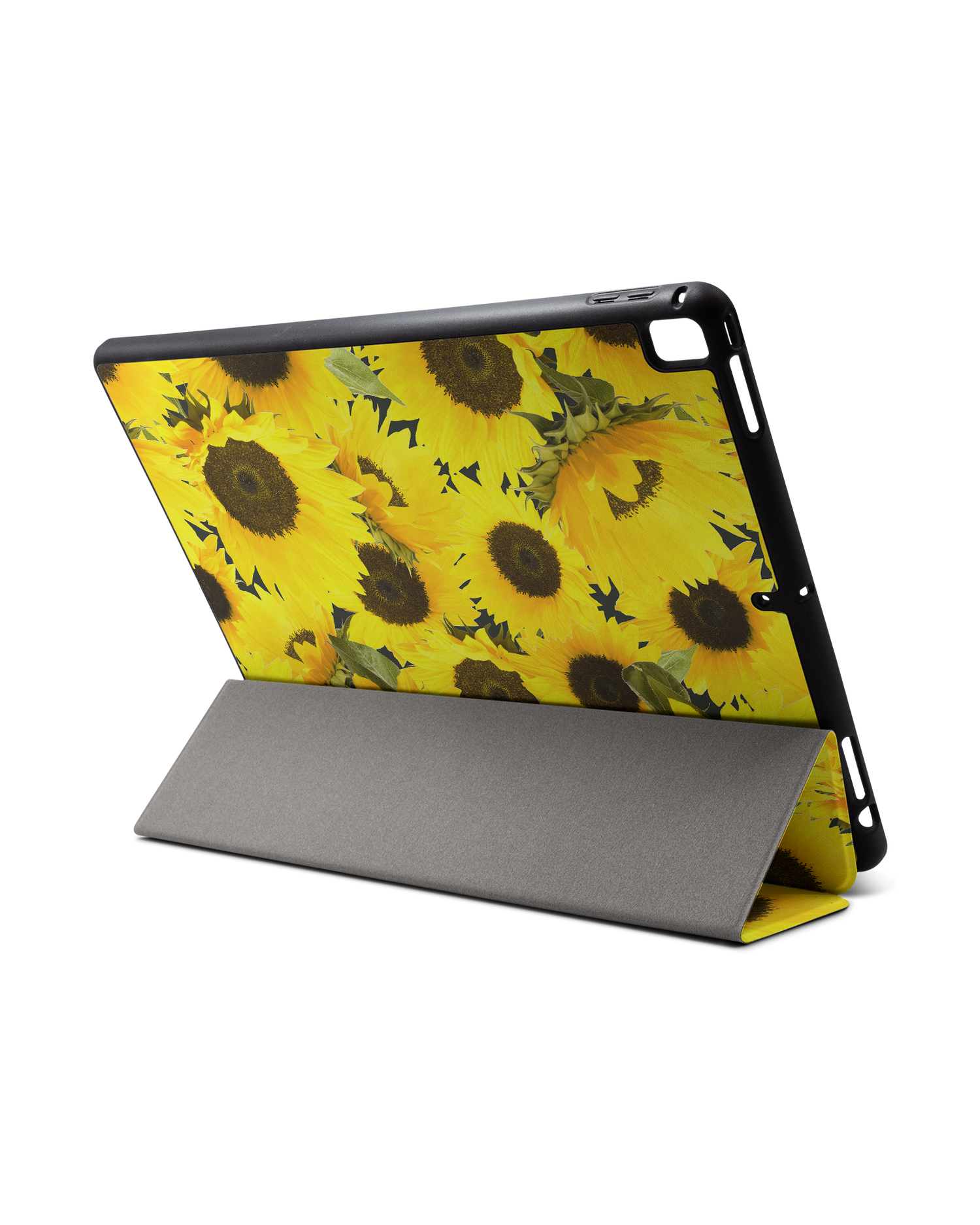 Sunflowers iPad Hülle mit Stifthalter für Apple iPad Pro 2 12.9'' (2017): Aufgestellt im Querformat von hinten