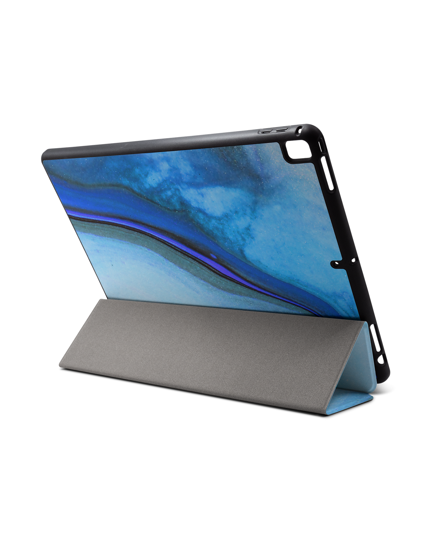 Cool Blues iPad Hülle mit Stifthalter für Apple iPad Pro 2 12.9'' (2017): Aufgestellt im Querformat von hinten